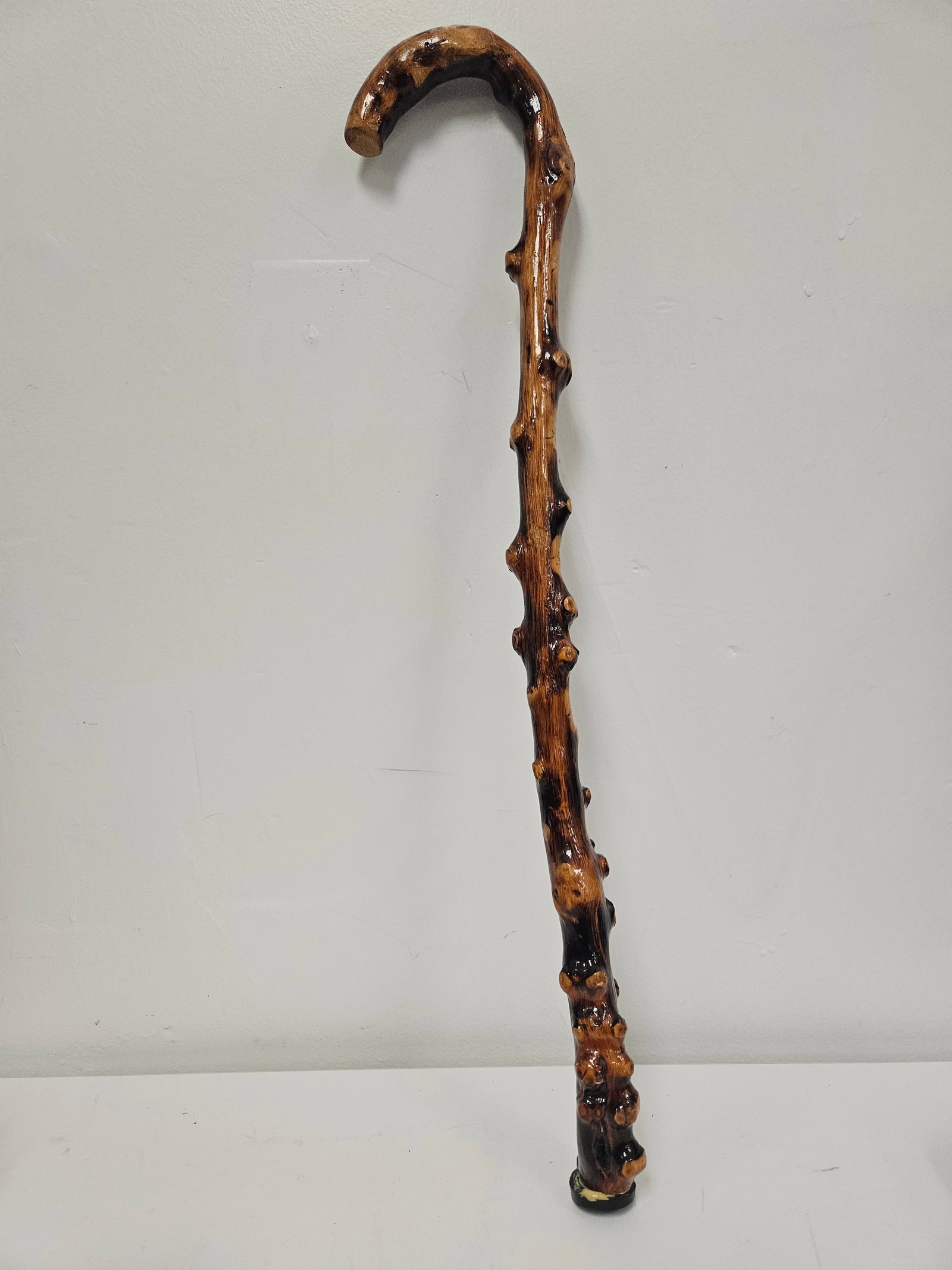 Rustic Knobby Wood Crook-Neck Cane (1 of 5)