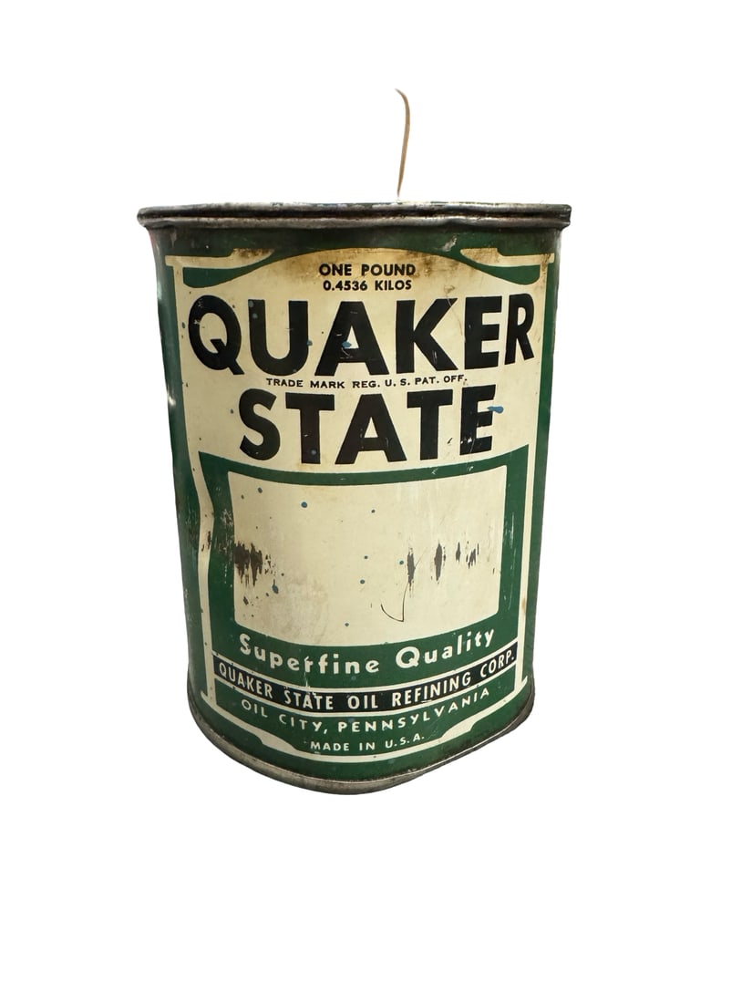Vintage Quaker State One Pound Grease Ti (1 of 5)