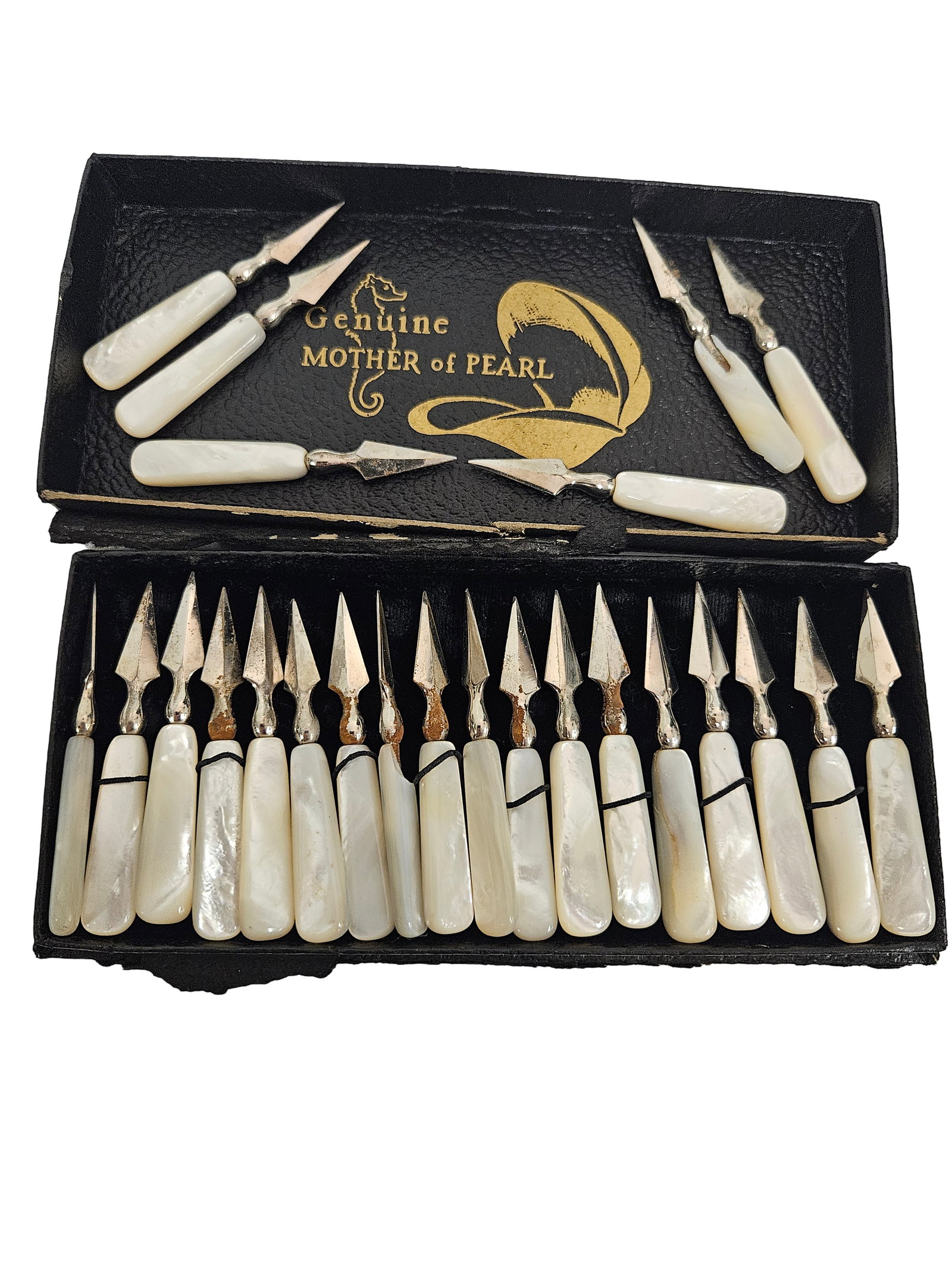 Vintage Mother of Pearl Fruit Pick Set (1 of 5)