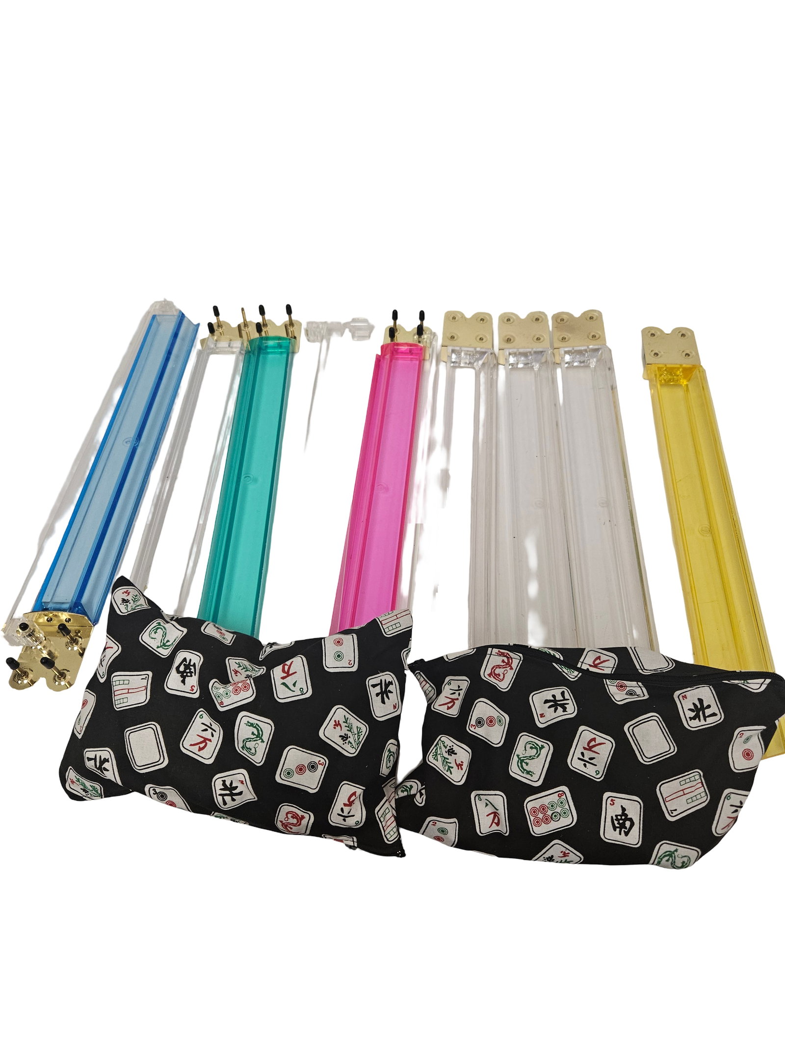 Mahjong Set with Acrylic Racks & Bags (1 of 6)