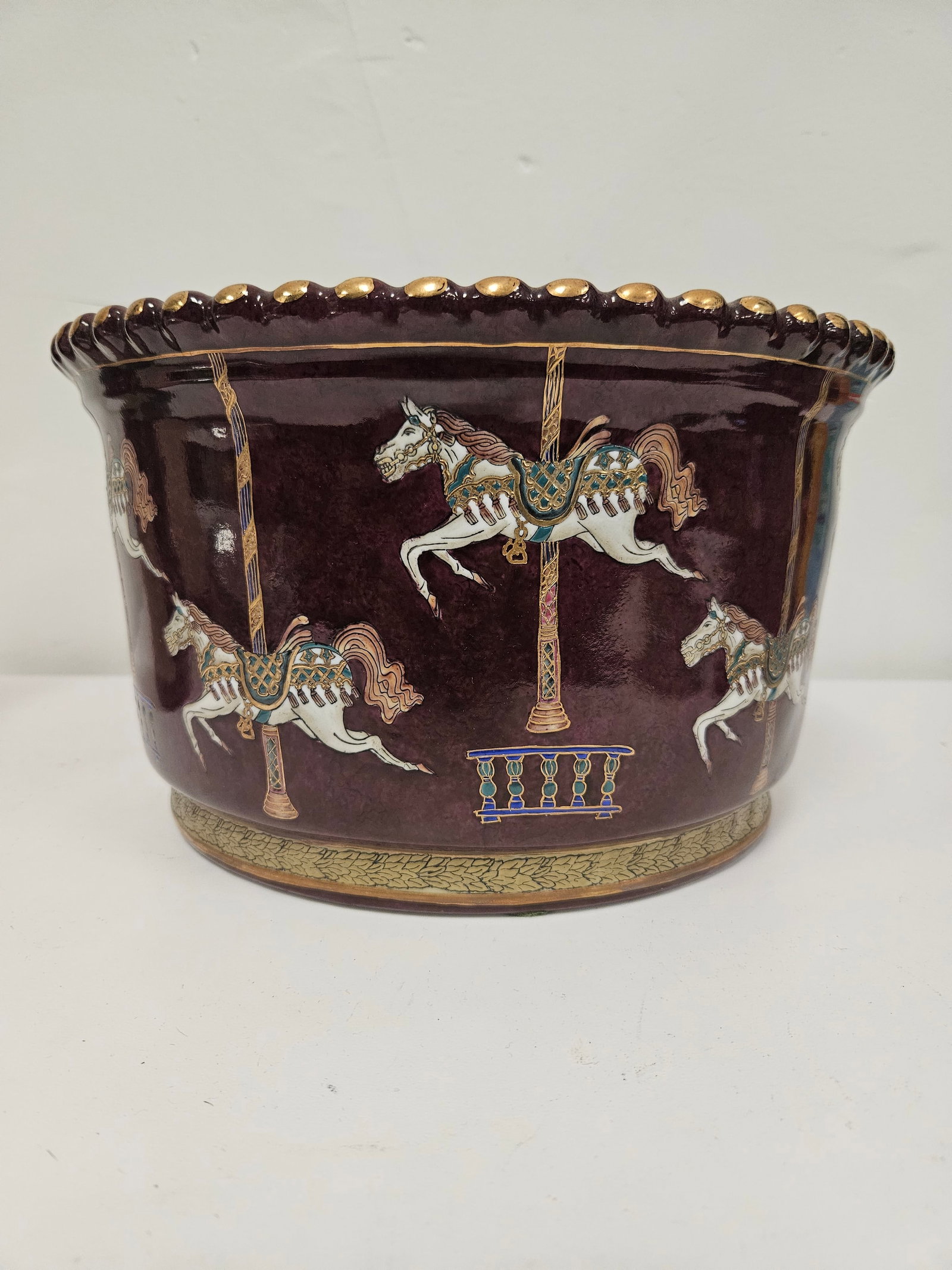 Large Carousel Horse Ceramic Planter (1 of 5)
