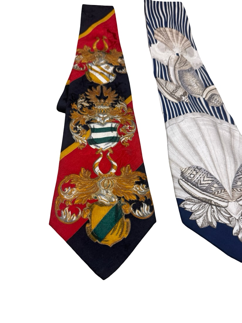 Pair Gianfranco Ferre Italian Silk Ties (1 of 3)