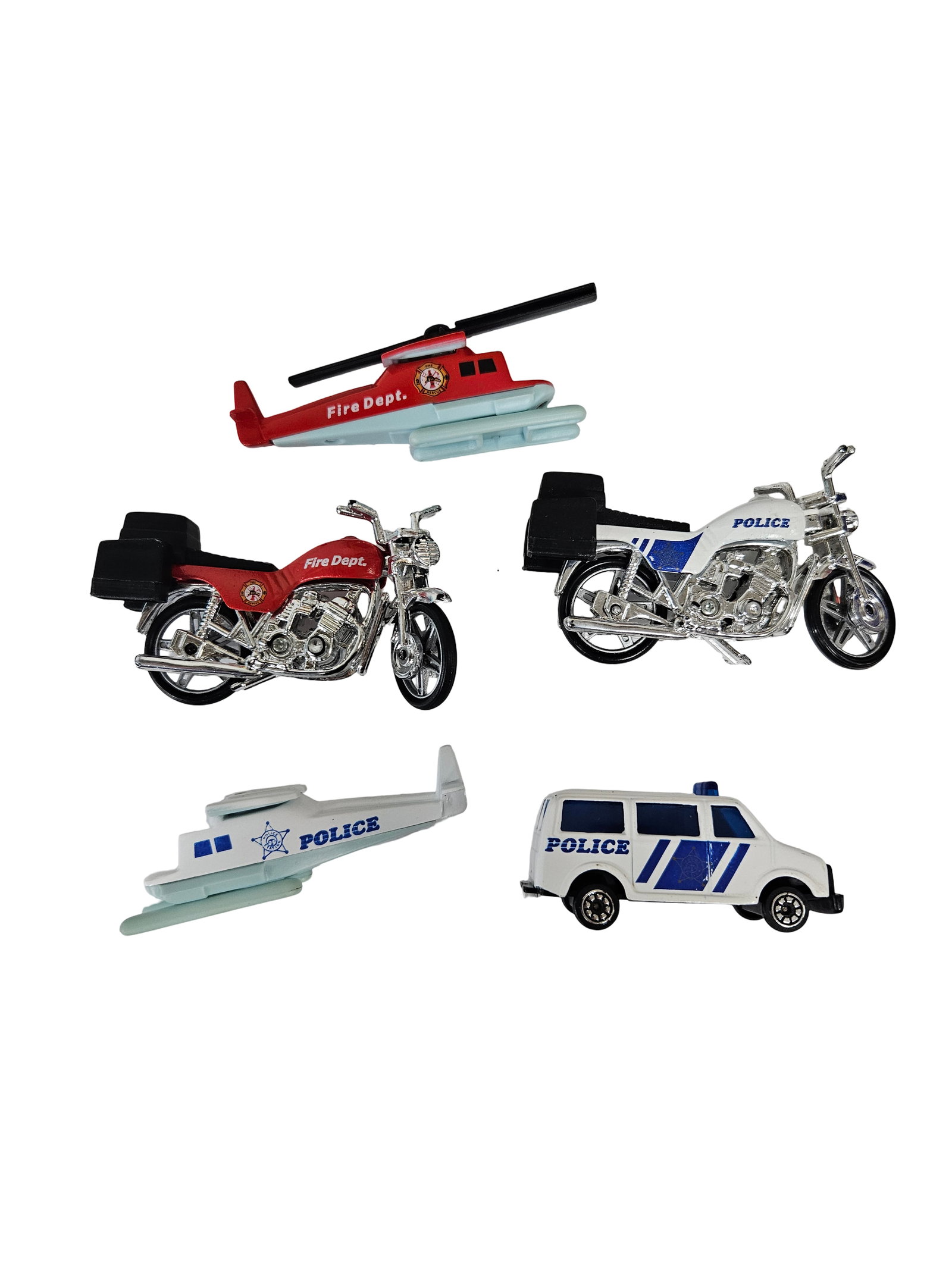 5pc Diecast Police & Fire Vehicle Toys (1 of 6)