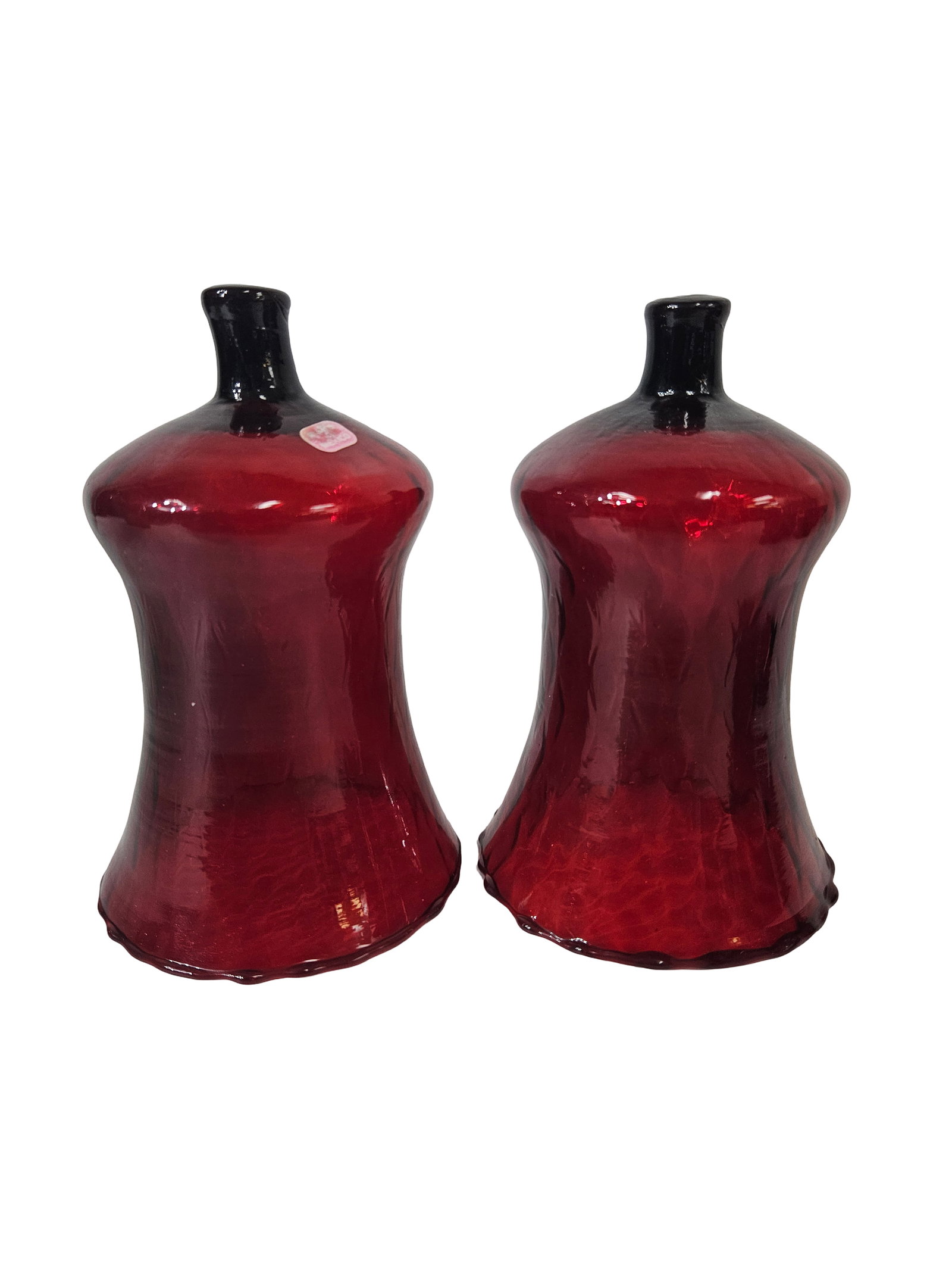 Vintage Ruby Red Glass Tableware Assort - 2