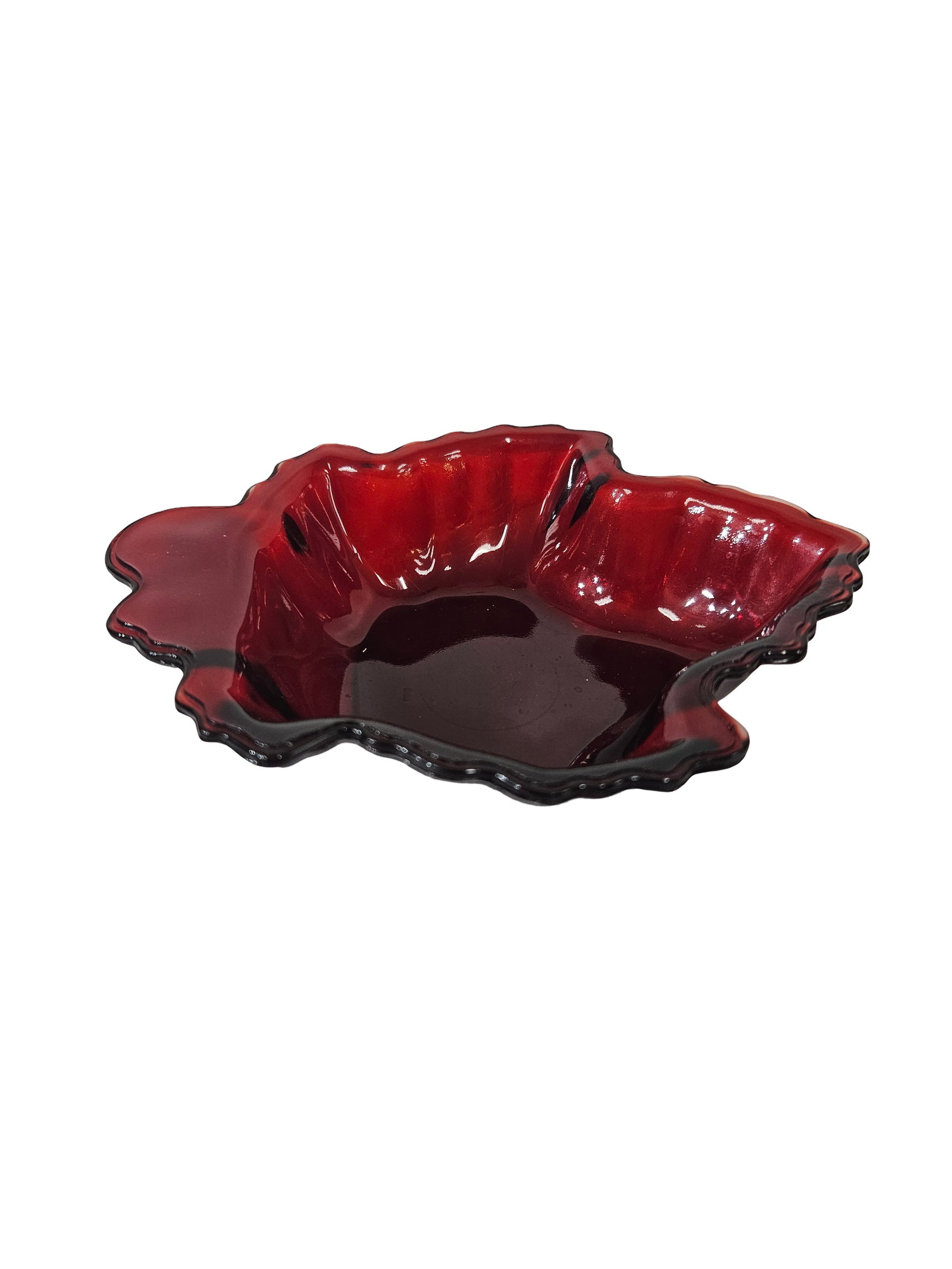 Vintage Ruby Red Glass Tableware Assort - 8