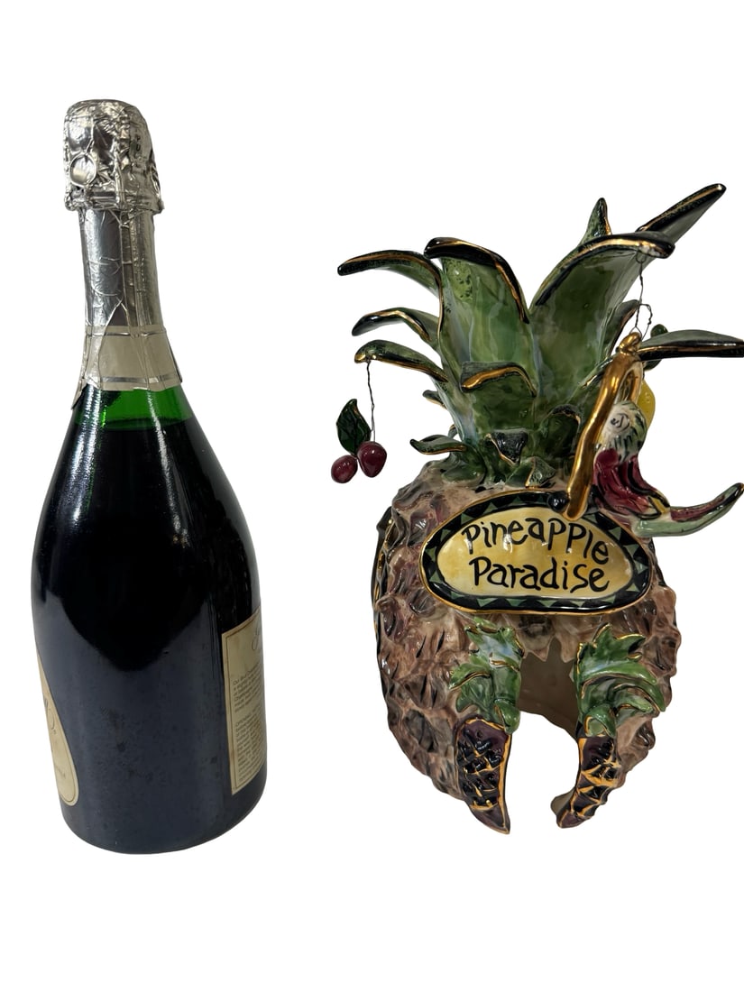 Ceramic Pineapple Paradise Figurine - 3