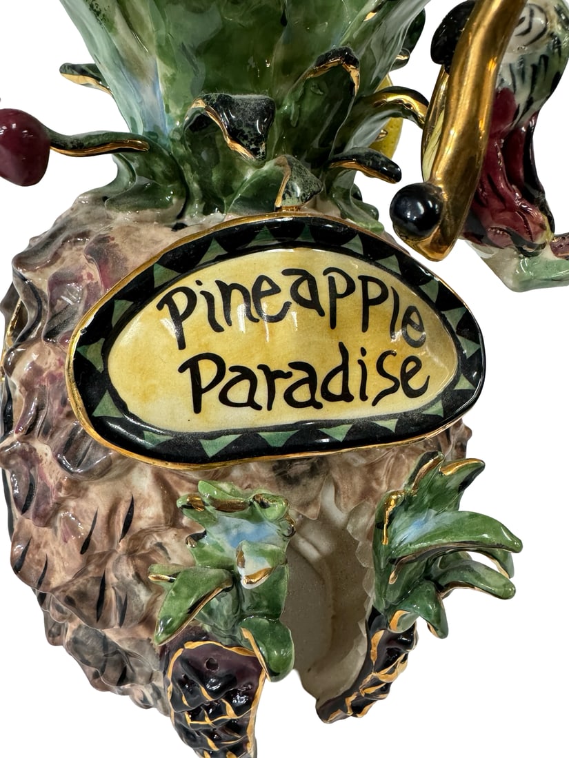 Ceramic Pineapple Paradise Figurine - 4