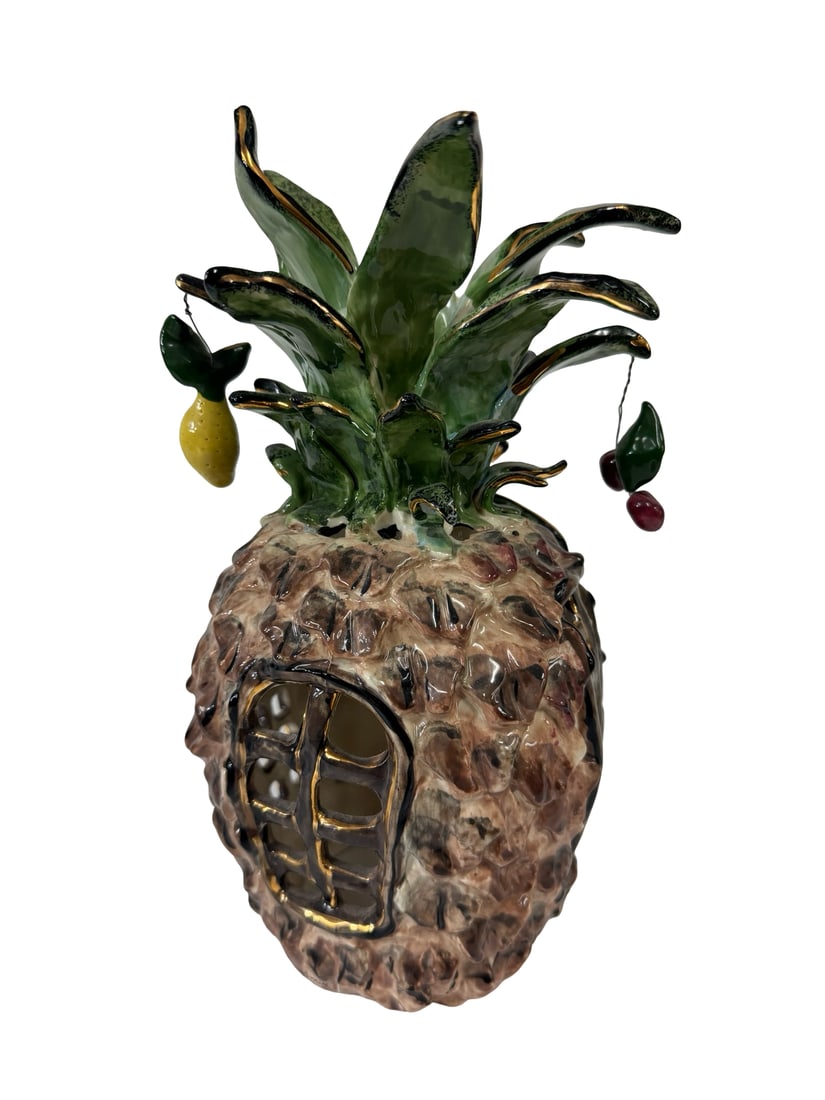 Ceramic Pineapple Paradise Figurine - 5