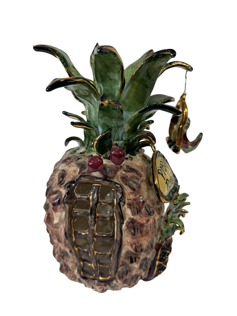 Ceramic Pineapple Paradise Figurine - 6