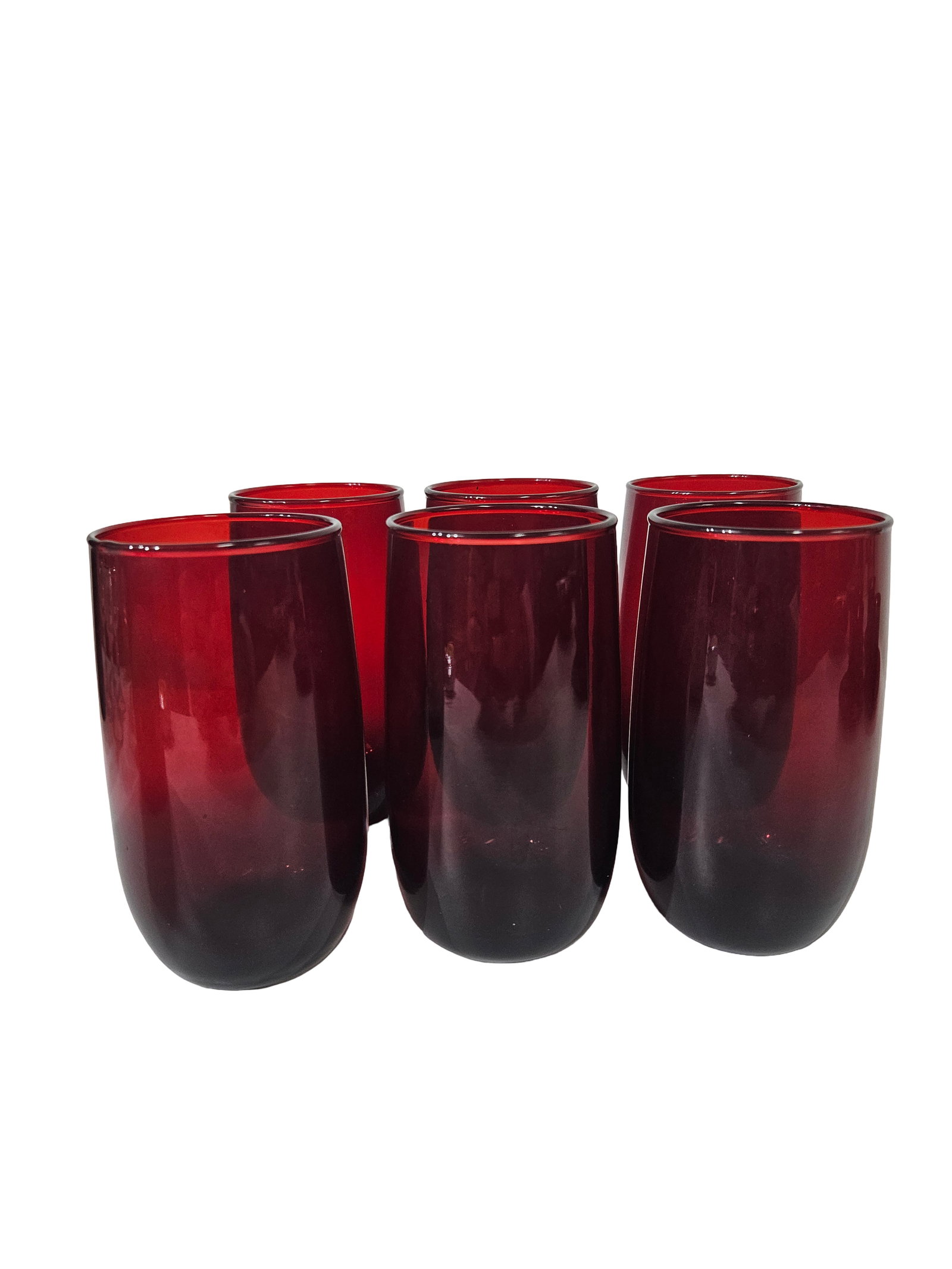 18pc Ruby Red Glass Drinkware Set - 3