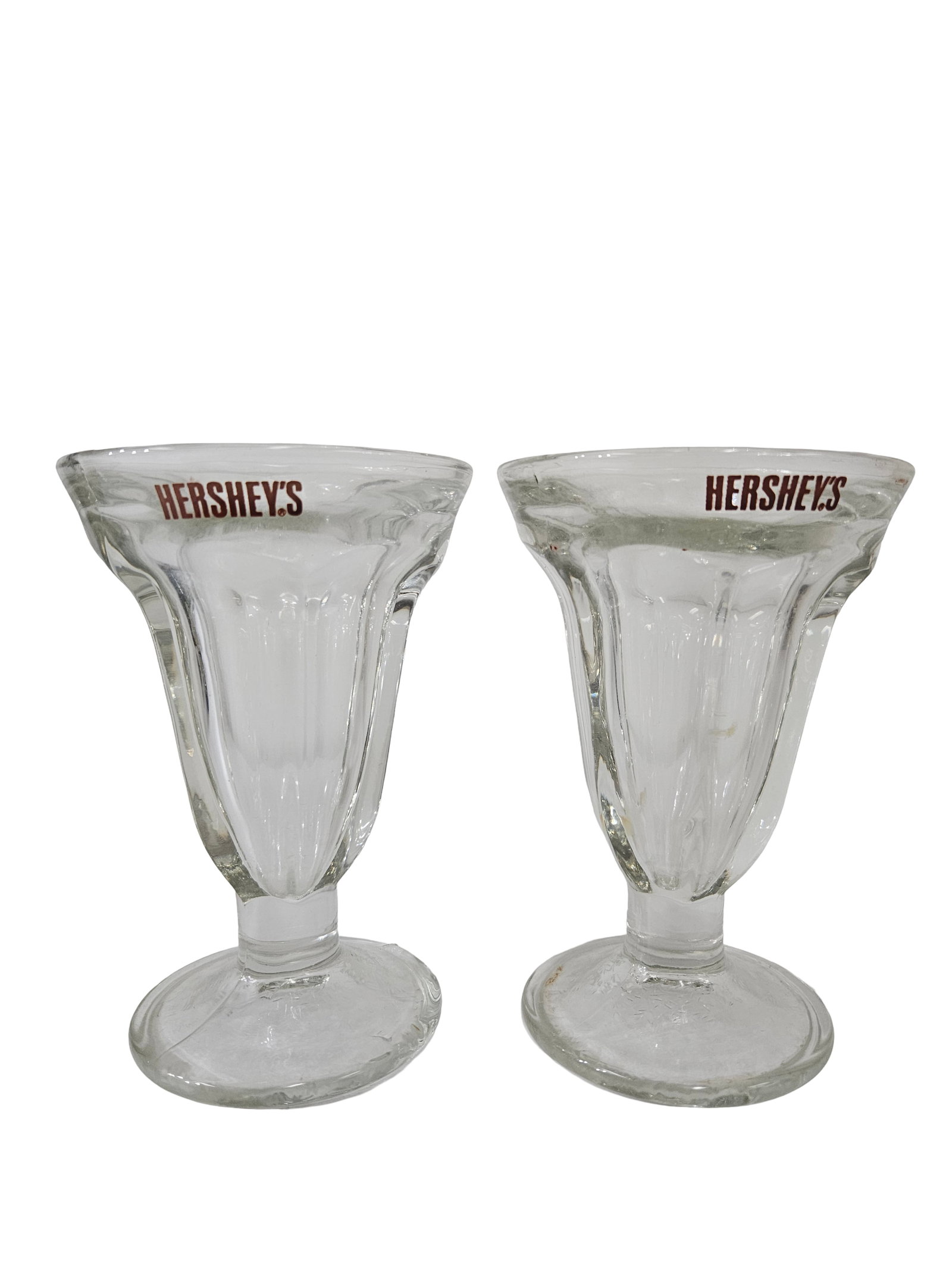 Pair of Hershey's Footed Sundae Glasses (1 of 4)