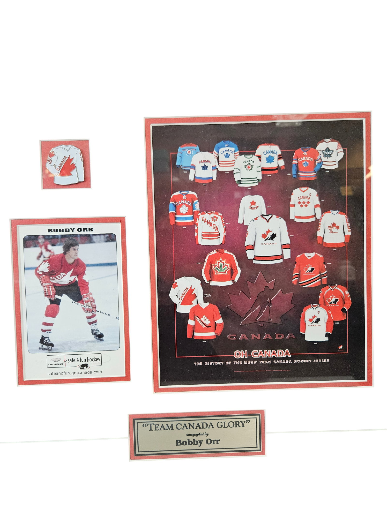 Team Canada Glory Framed Bobby Orr Set - 2