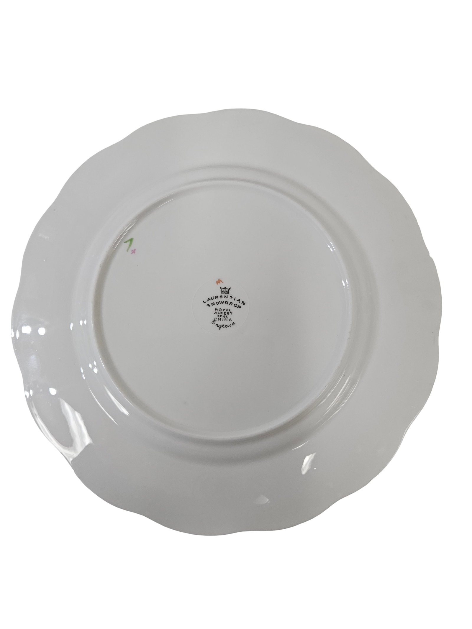Assorted English Bone Plates - 4pc - 3
