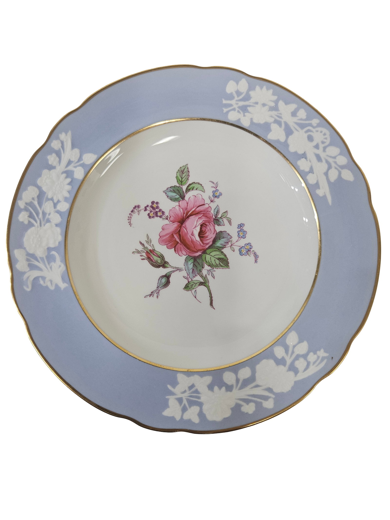 Assorted English Bone Plates - 4pc - 8