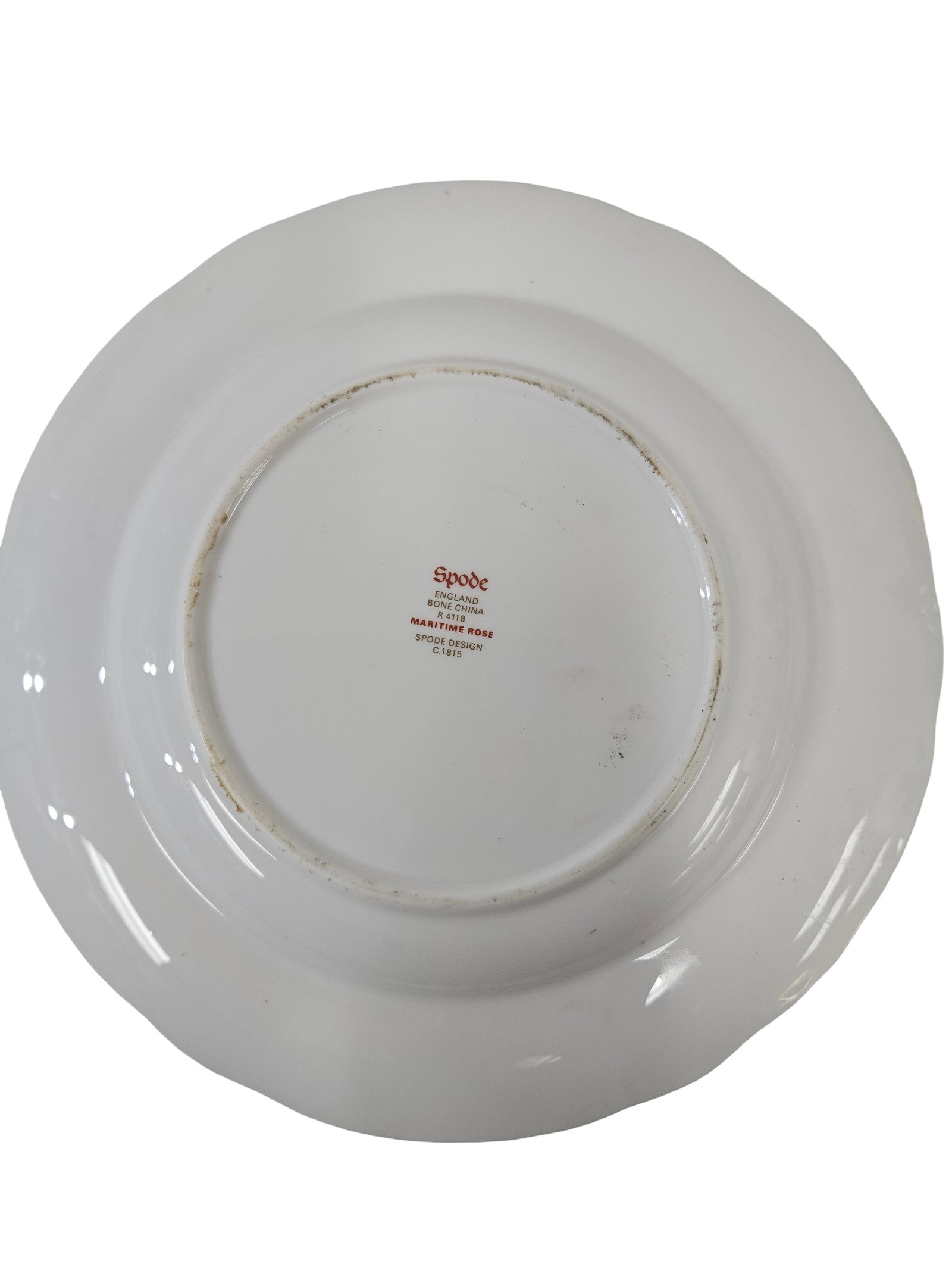 Assorted English Bone Plates - 4pc - 9