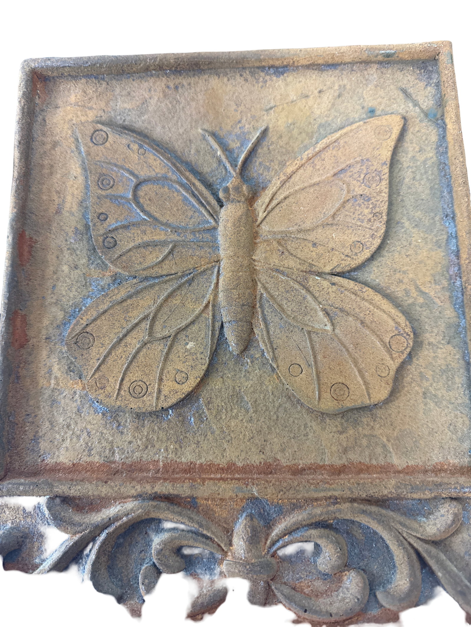 Rustic Butterfly Relief Wall Plaque - 5