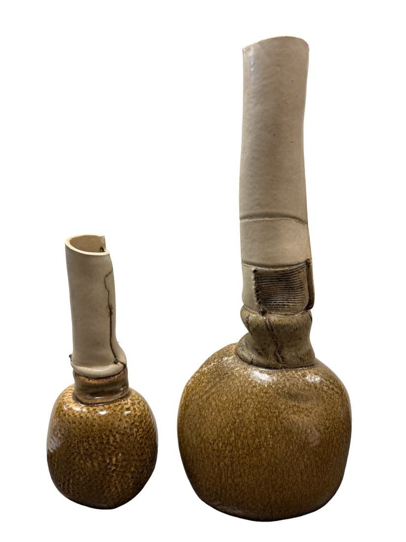 Pr. Signed Baldwin Studio Pottery Vases - 4
