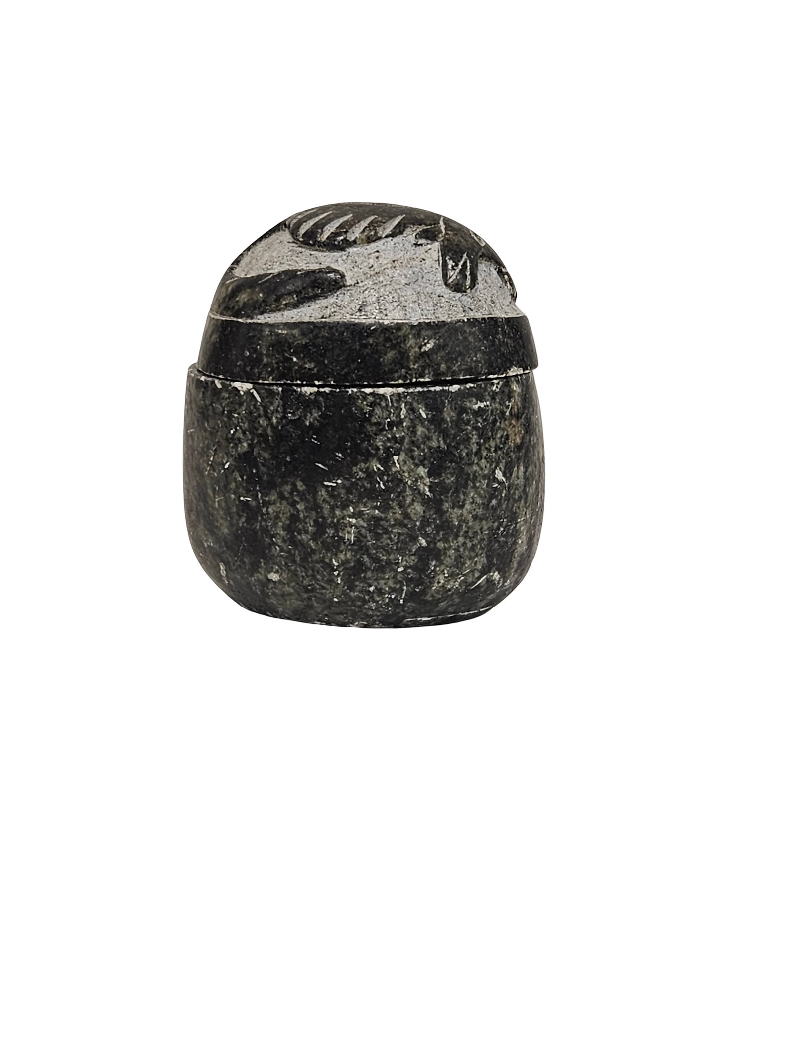 Hand-Carved Soapstone Lidded Pot (1 of 7)