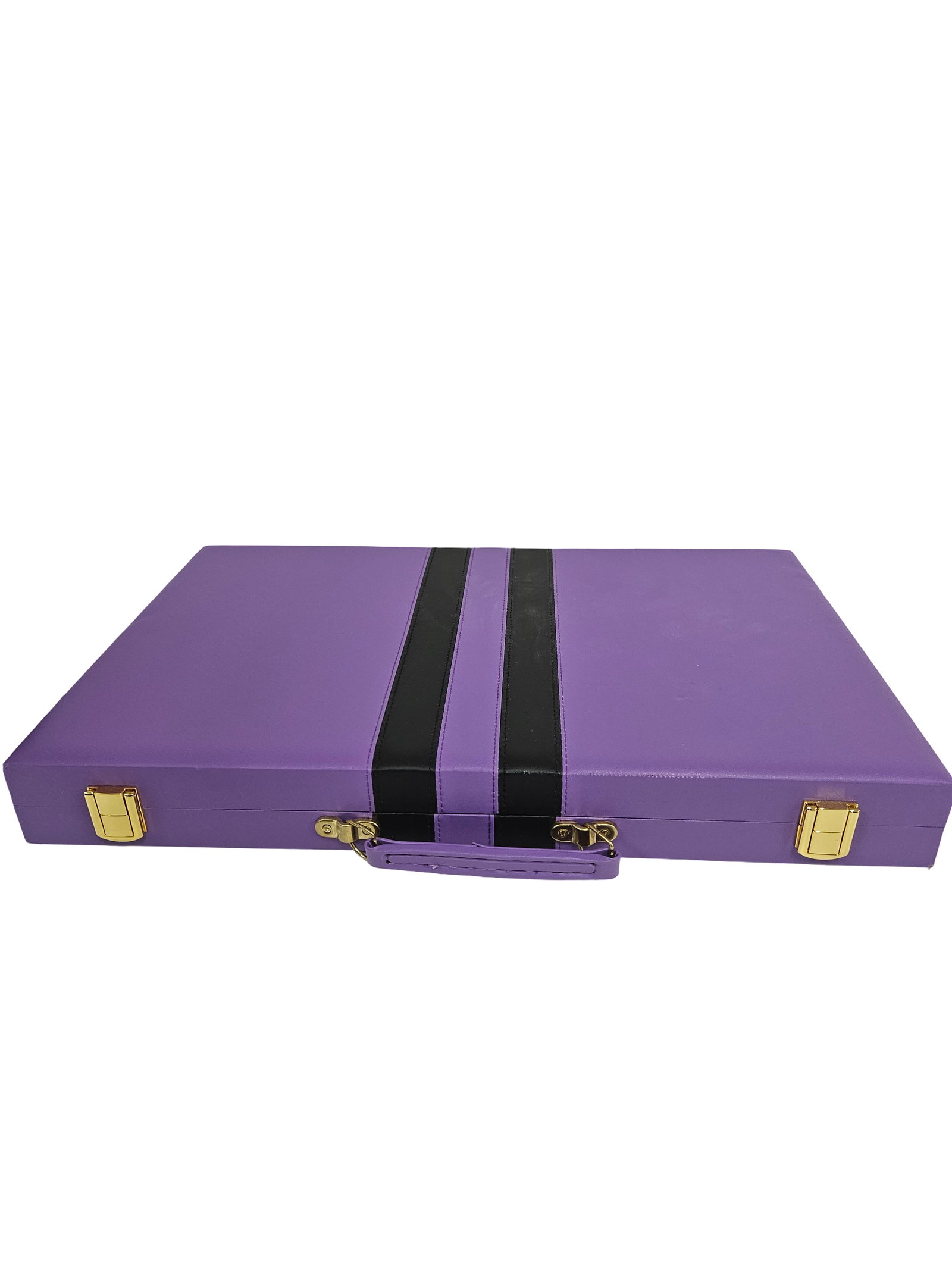 Modern Purple Faux Leather Backgammon (1 of 7)