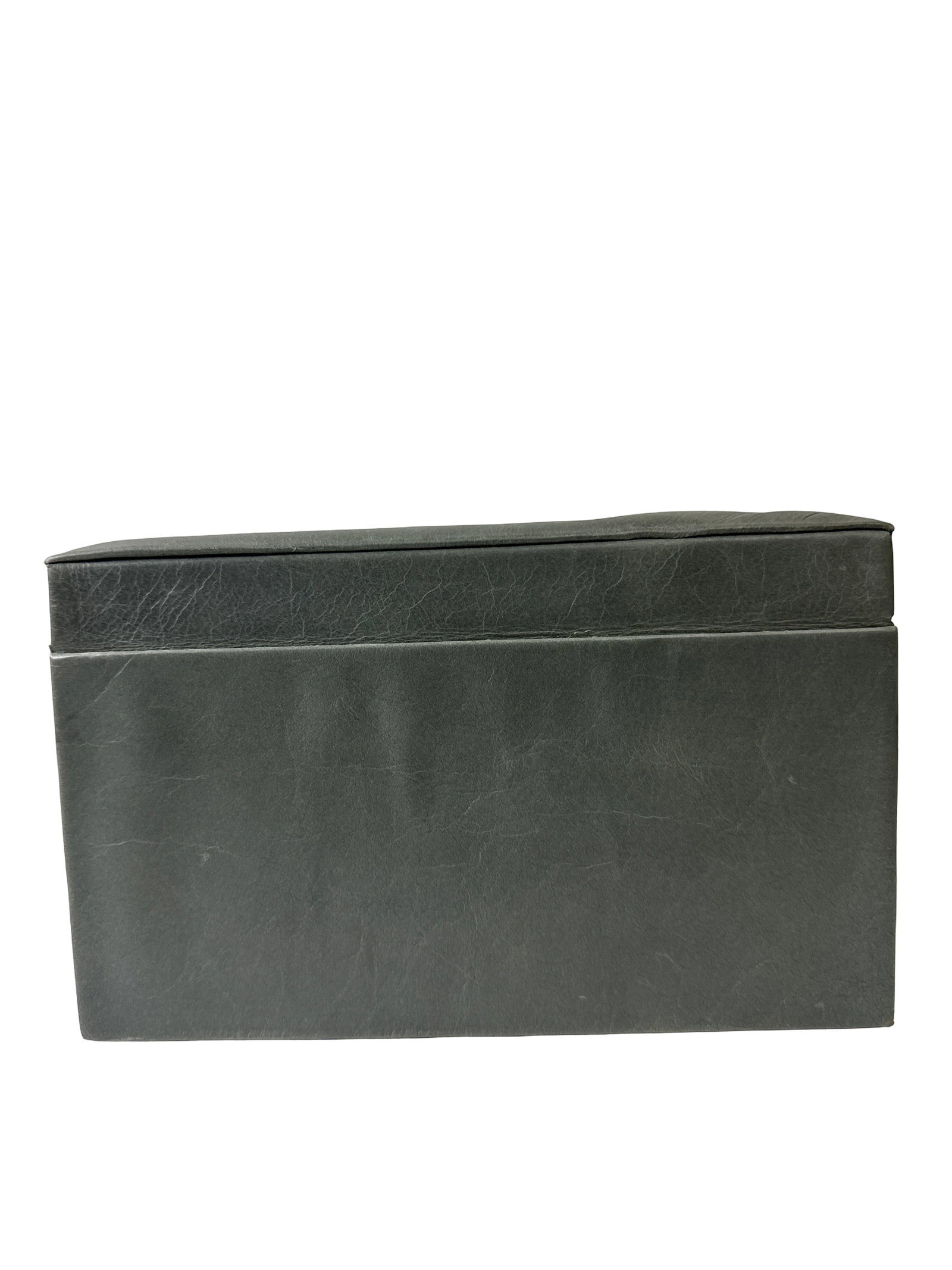 Nesting Grey Faux-Leather Dec Boxes - 6