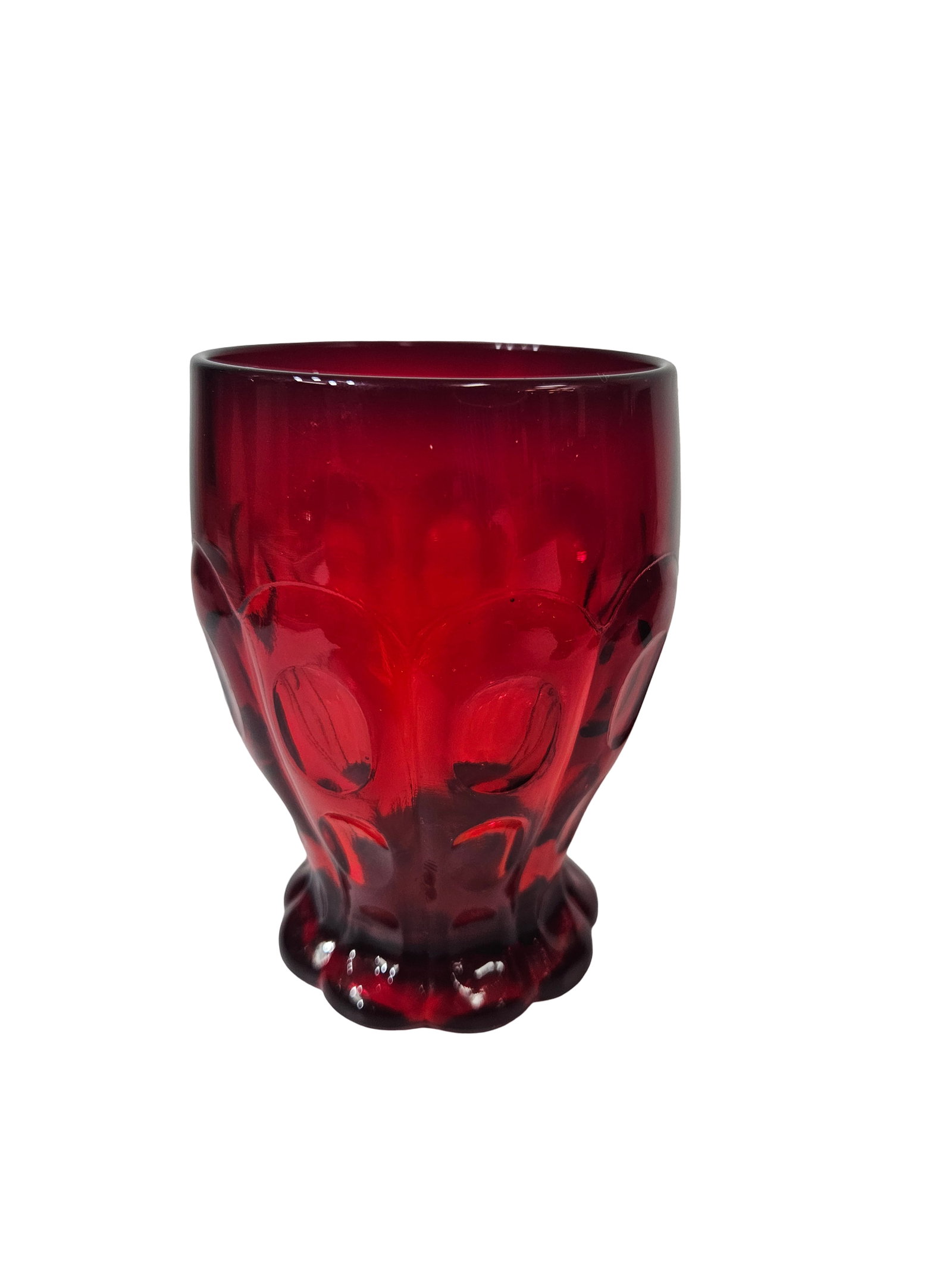 Vintage Ruby Red Glassware Set 14pc - 6