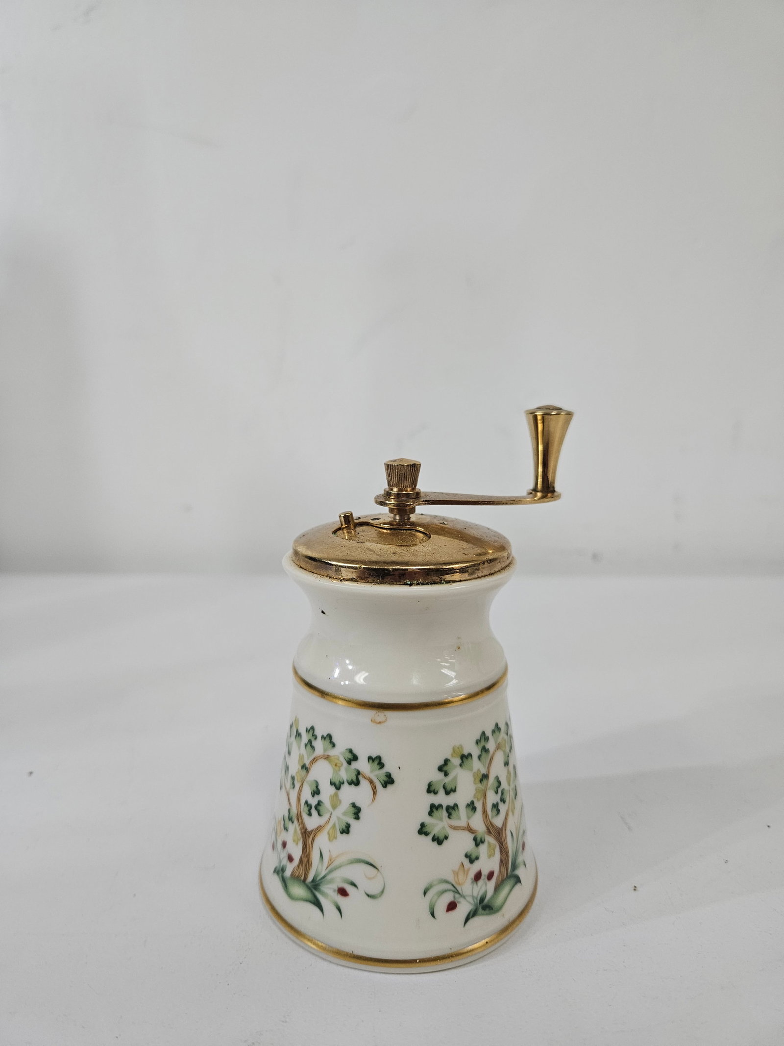 Vintage Hand Painted Ceramic Pepper Mill (1 of 2)