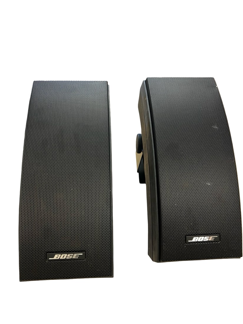 Bose 251 Environmental Outdoor Speakers: This pair of Bose 251 Environmental Speakers is designed for outdoor use and features a weather-resistant black finish. Each speaker includes the signature curved design intended to provide a wide