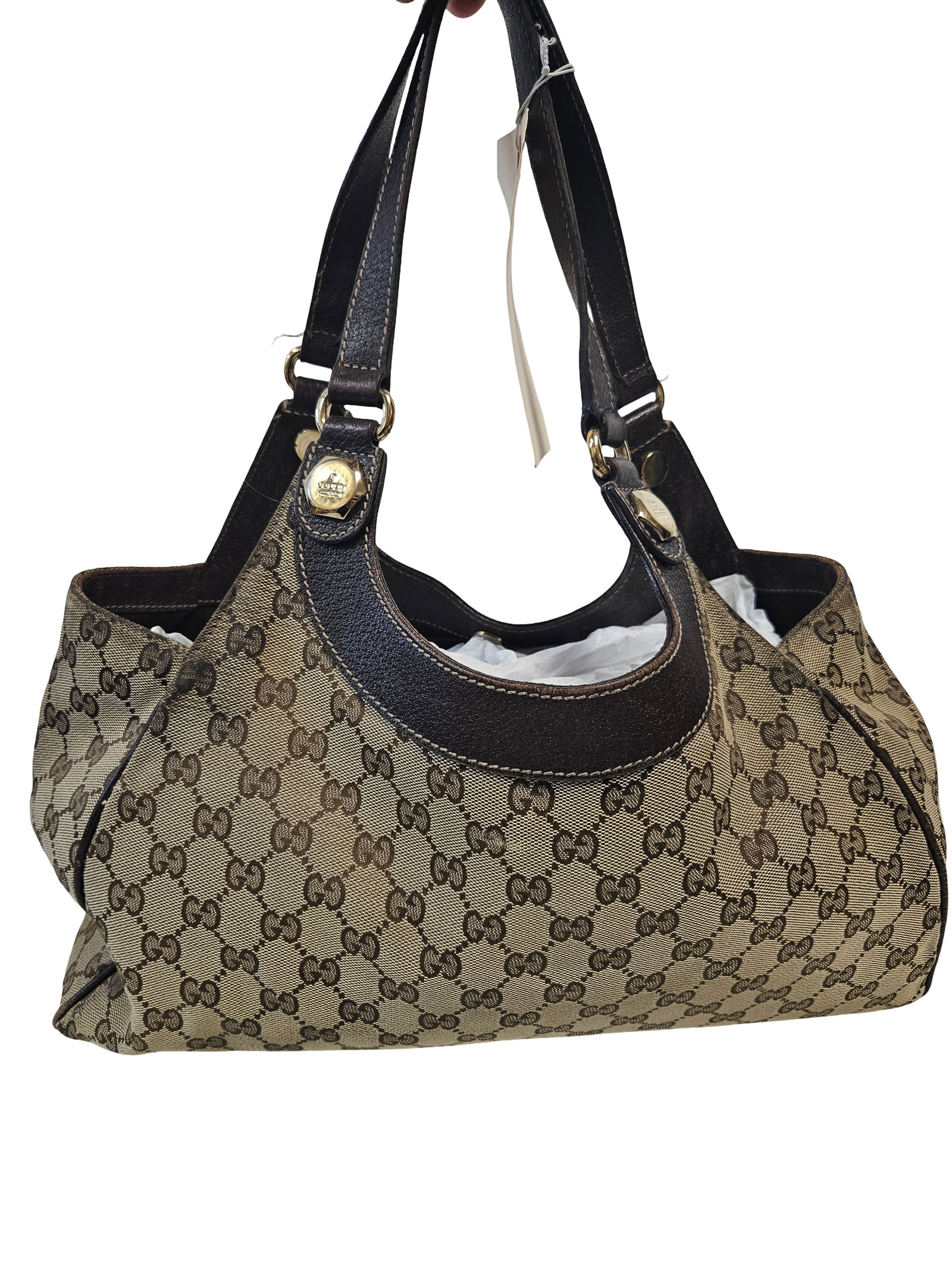 Gucci Monogram Canvas Charmy Shoulder (1 of 5)