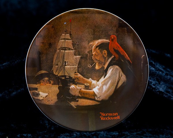 Norman Rockwell " The Ship Builder" Plate Limited : Norman Rockwell " The Ship Builder" Plate Limited Edition
