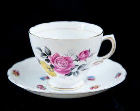 Royal Vale Cup Saucer Bone China Porcelain: Royal Vale Tea Cup Saucer Bone China Made in England