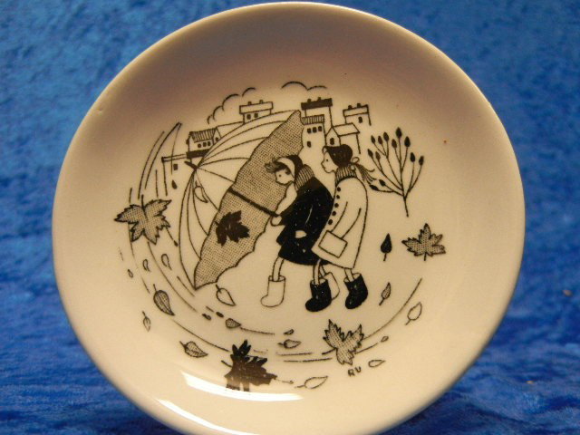 Arabia Made in Finland Plate: Porcelain Made in Finland Plate