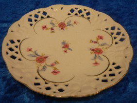 Reticulated Bavarian Porcelain Plate: Reticulated Bavarian Porcelain Plate