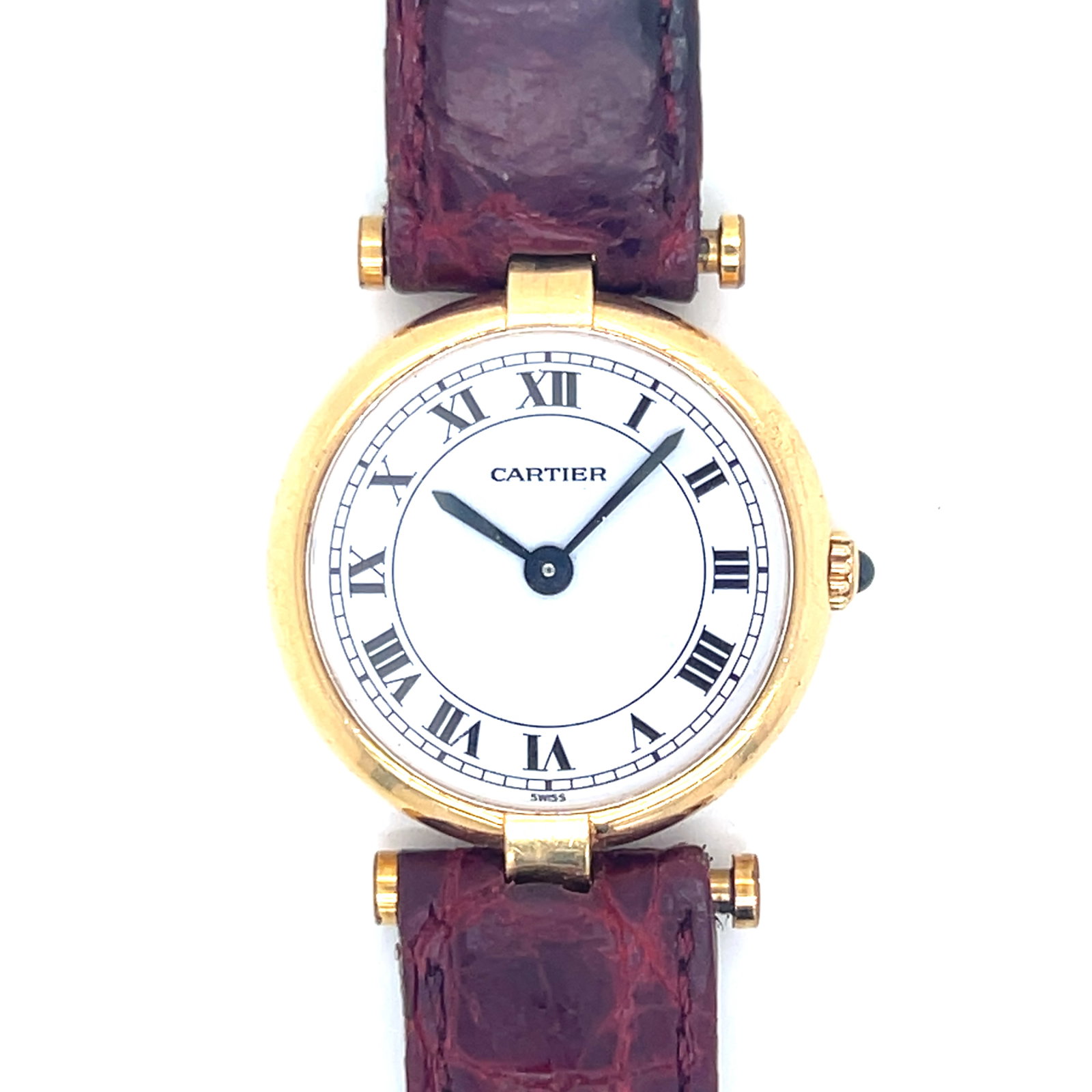 Cartier Round Ladies Gold Plated Watch (1 of 4)