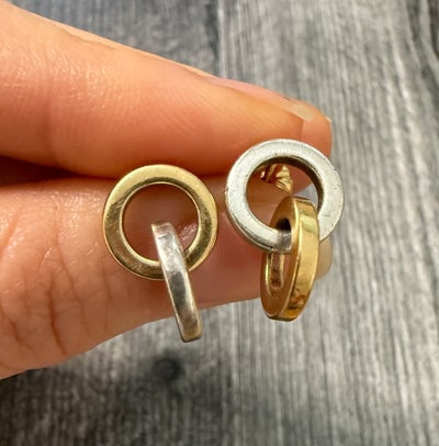 Tiffany & Co Interlocking Circle Dangle Earrings (1 of 1)