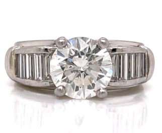 SCOTT KING Platinum 2.55 Ct. EGL Certified Diamond Ring (1 of 1)