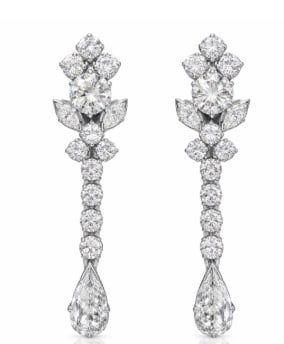 18K White Gold 6.10 Ct. Diamond Earrings (1 of 1)