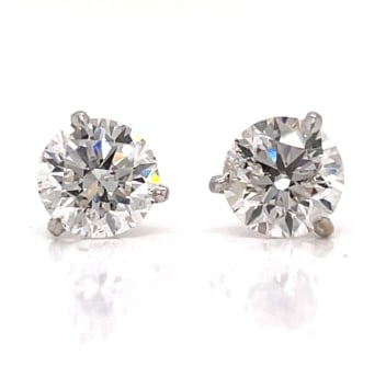 3.04 Ct. Diamond Stud Earrings (1 of 1)