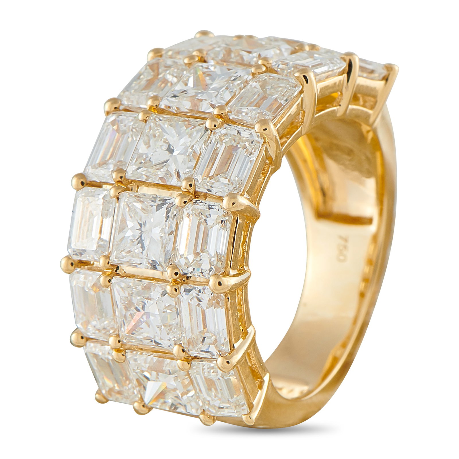 18K Yellow Gold 7.50ct Diamond Ring ALR-20759-Y (1 of 1)