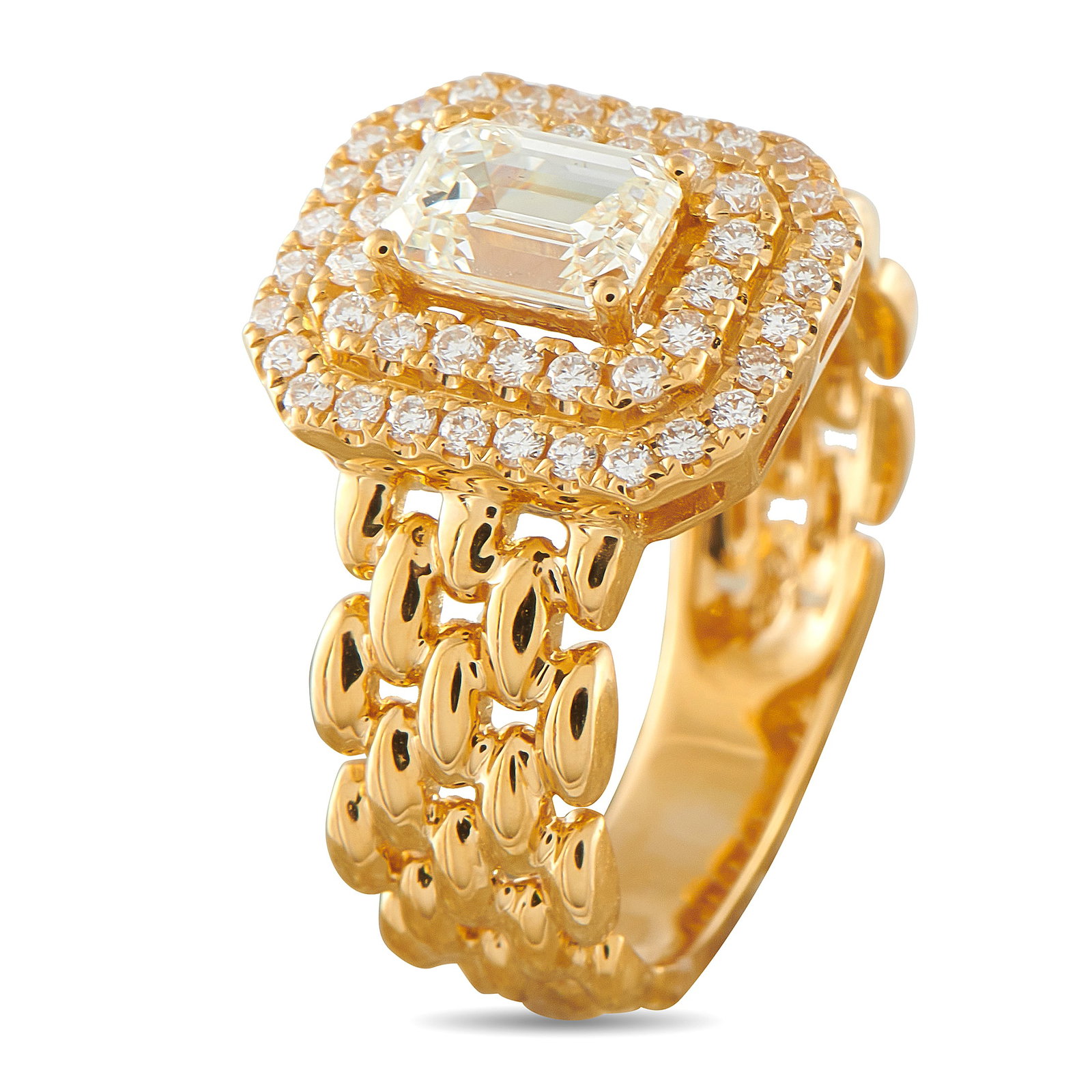 18K Yellow Gold 1.30ct Diamond Ring ALR20067-Y (1 of 1)