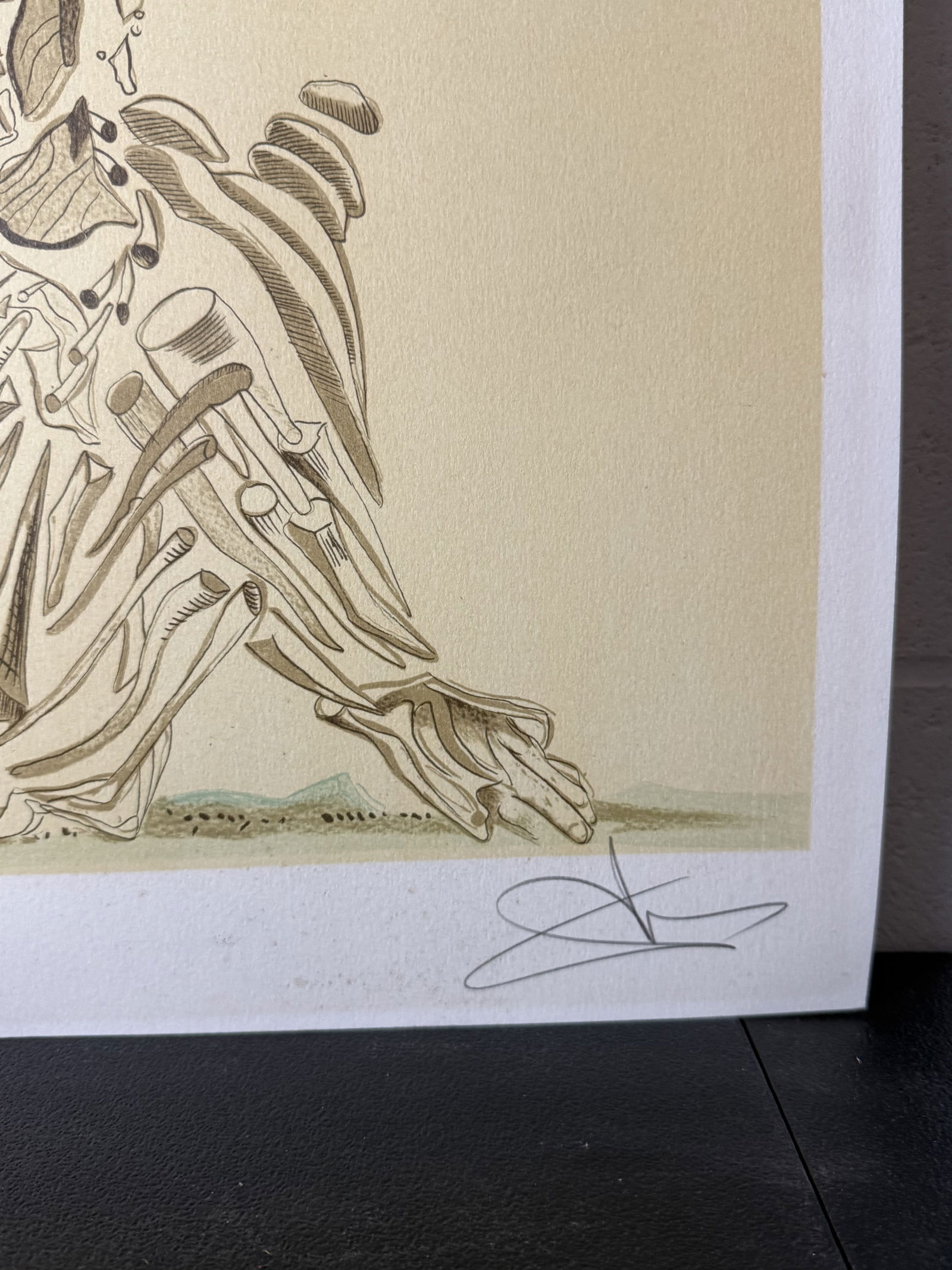 limited edition color lithograph titled "Exploding Madonna" Signed Dali - 4