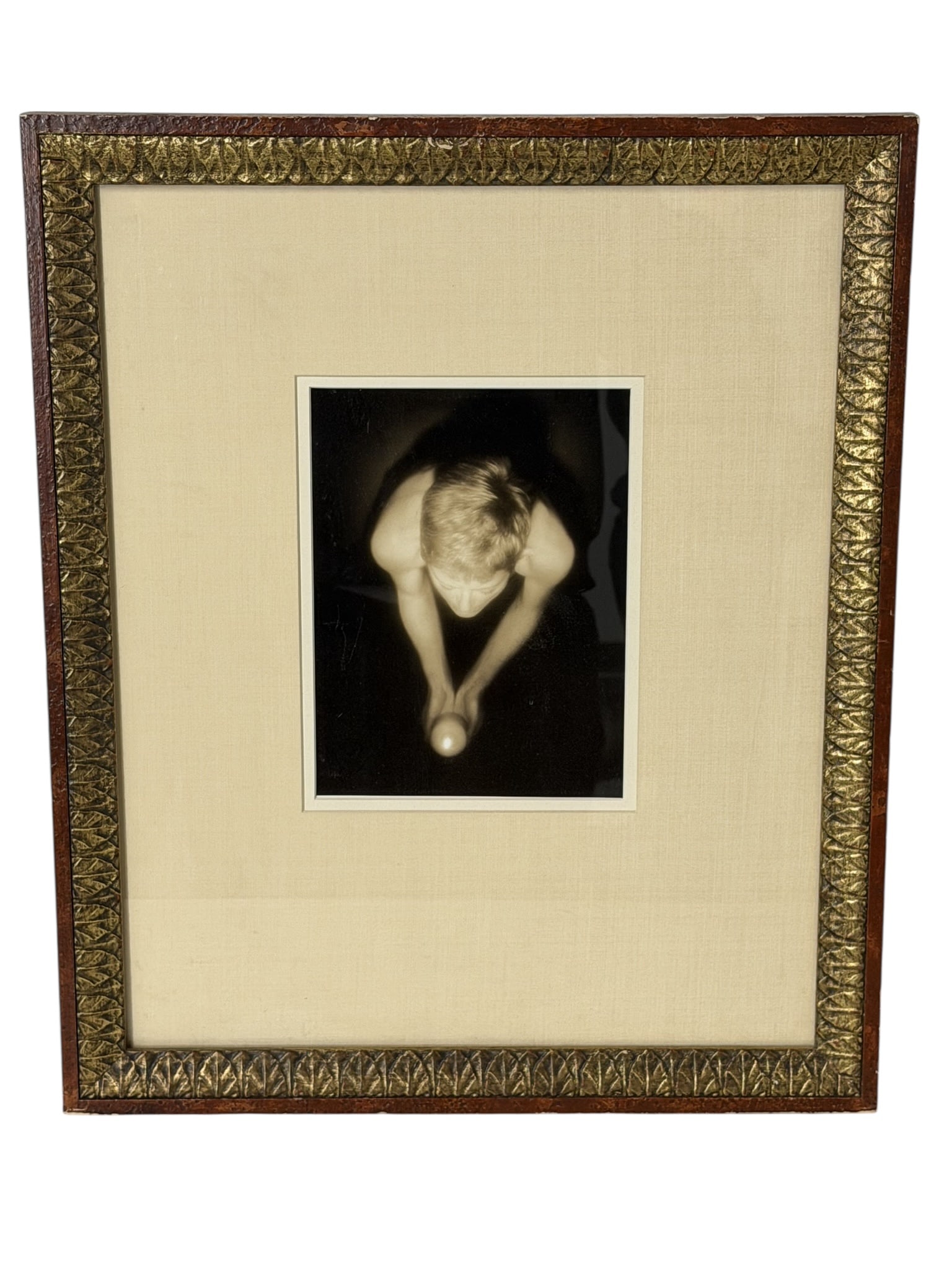 Vintage Fine Art Photograph by Joel H. Mark SIGNED: Vintage Fine Art Photograph by Joel H. Mark SIGNED. Strong chiaroscuro lighting and intimate composition suggest mid_century fine art photography. Framed in a period frame. Artist unknown.