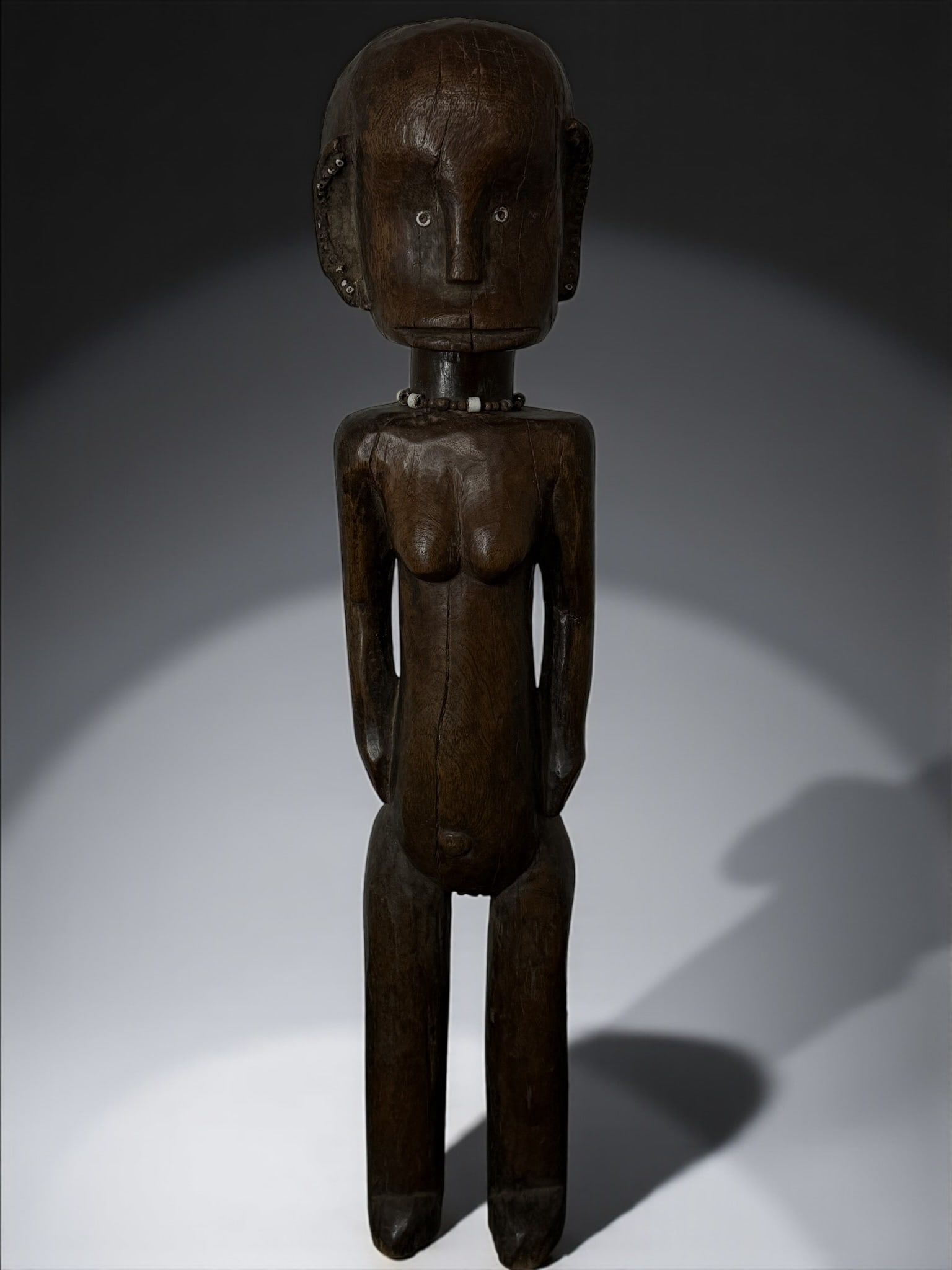 Antique African Statue Wooden Carved: Antique African Statue Wooden Carved