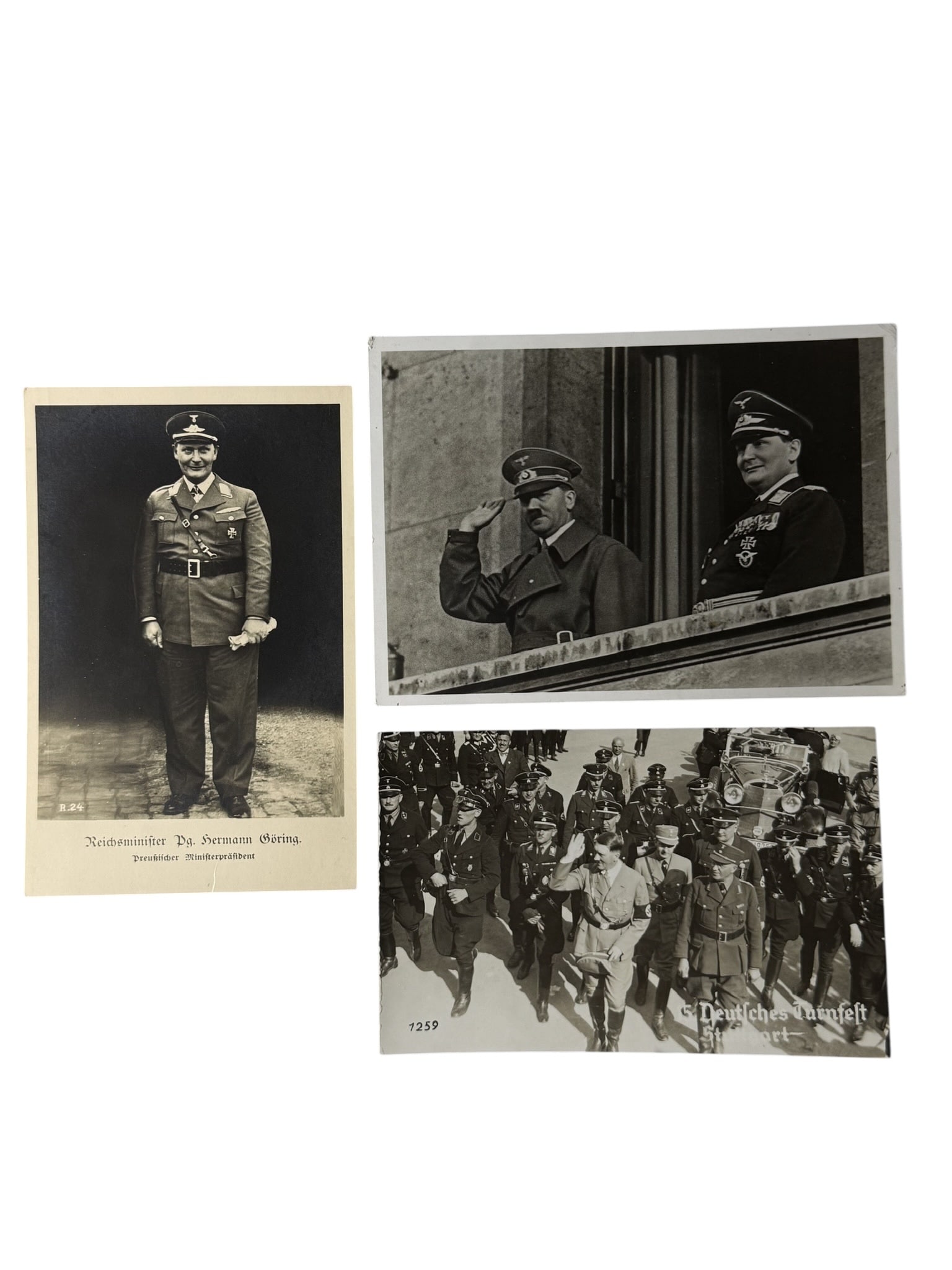 Group of 3 WWII German Leader Photographs Postcards (1 of 8)
