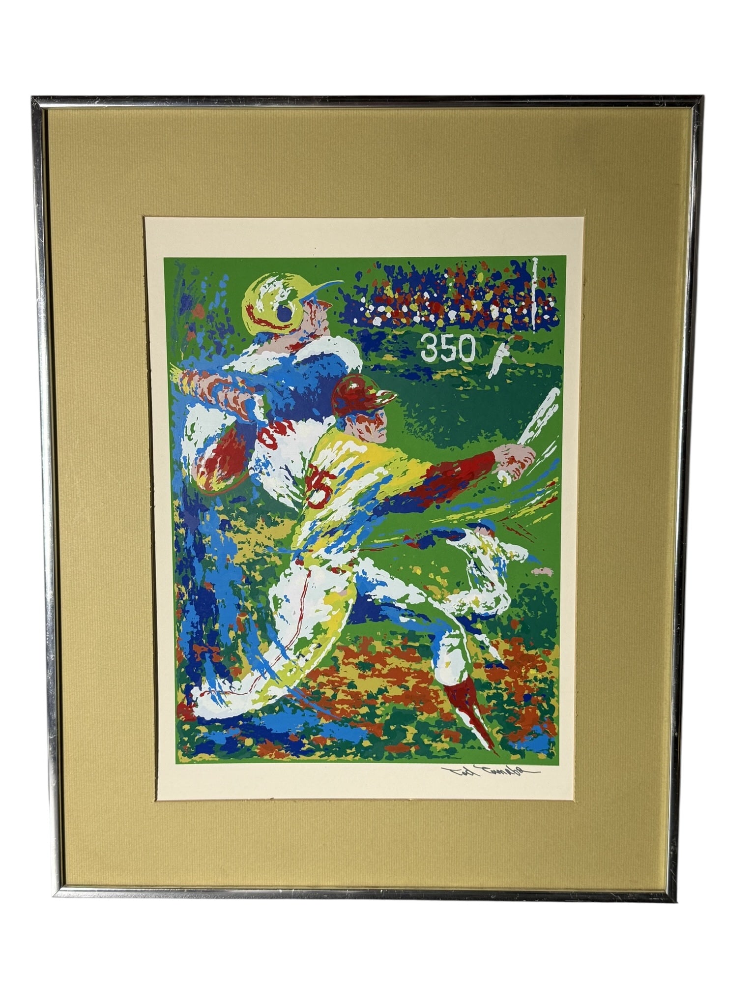 Ed Fazzino Signed Baseball Action Serigraph (1 of 8)