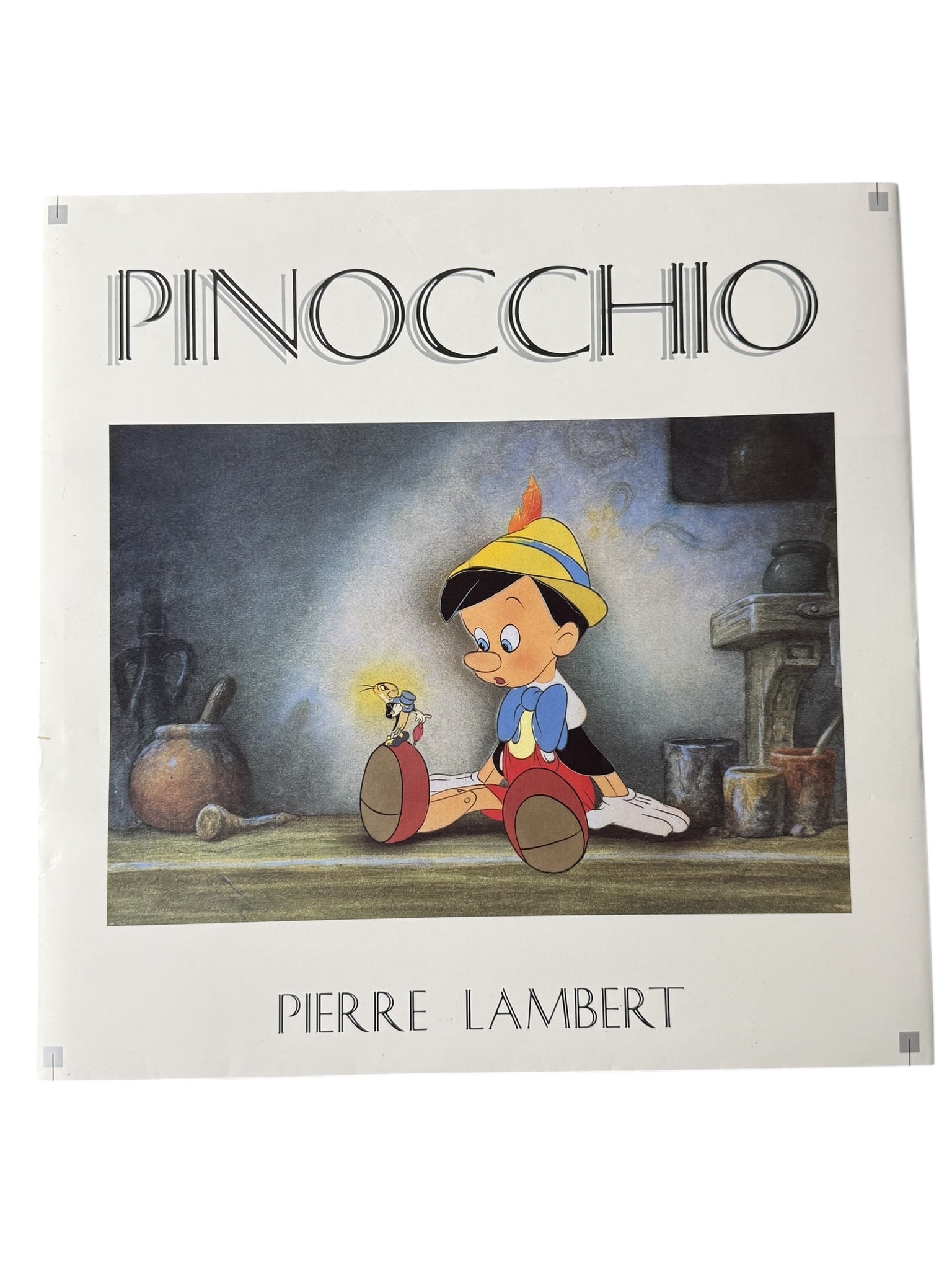 Signed Book Pinocchio by Pierre Lambert Disney Art Book with Dust Jacket: A highly collectible signed book edition of Pinocchio by Pierre Lambert, the definitive art book celebrating the making of Walt Disney’s iconic 1940 animated masterpiece. This beautifully produced v