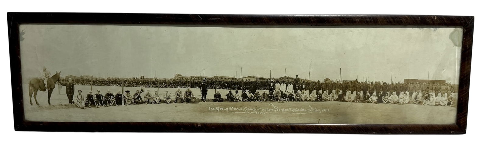 1920s Panoramic Photograph, '1st Group Circus, Camp Zachary Taylor, Louisville KY, 1918' (1 of 6)