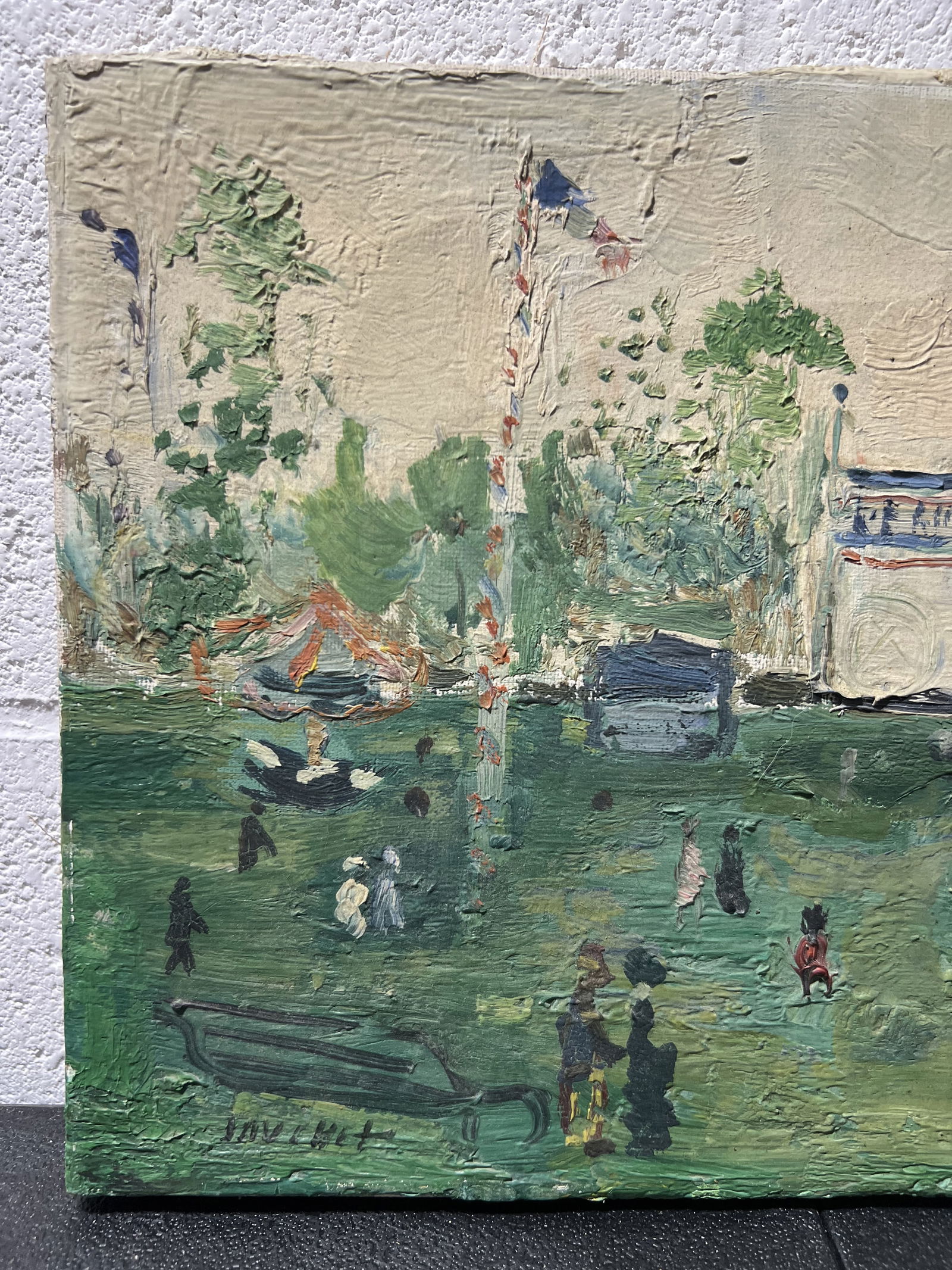 French Post-Impressionist Painting Signed - 2