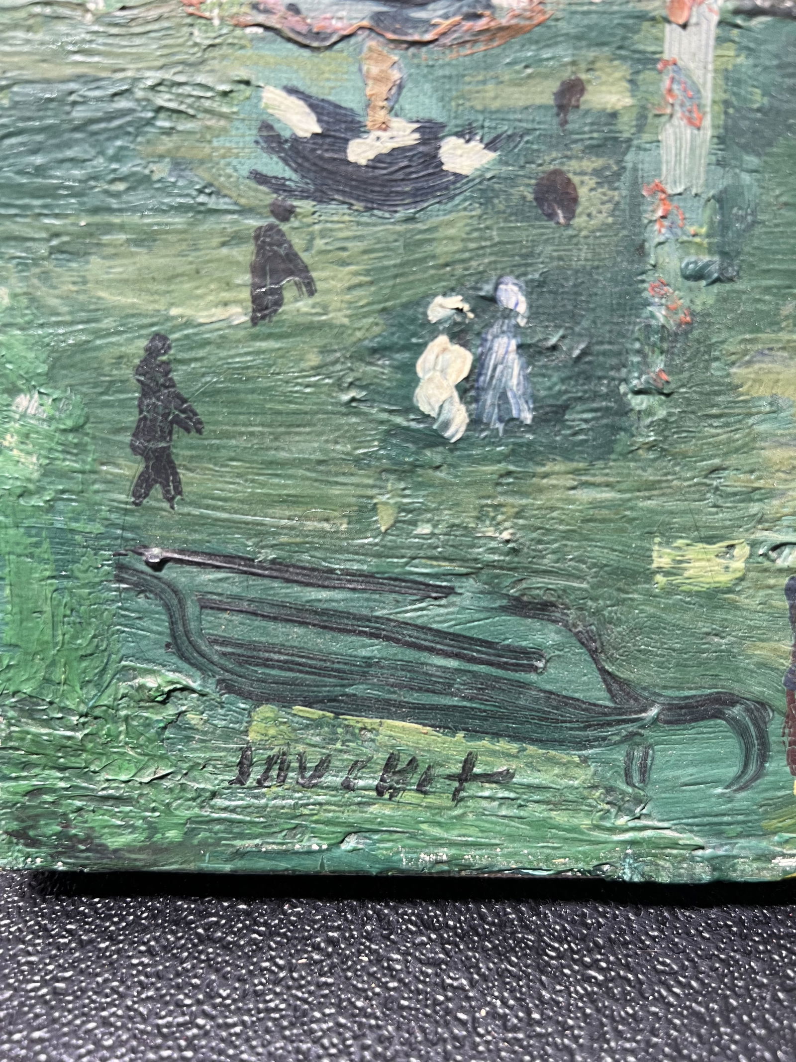 French Post-Impressionist Painting Signed - 4