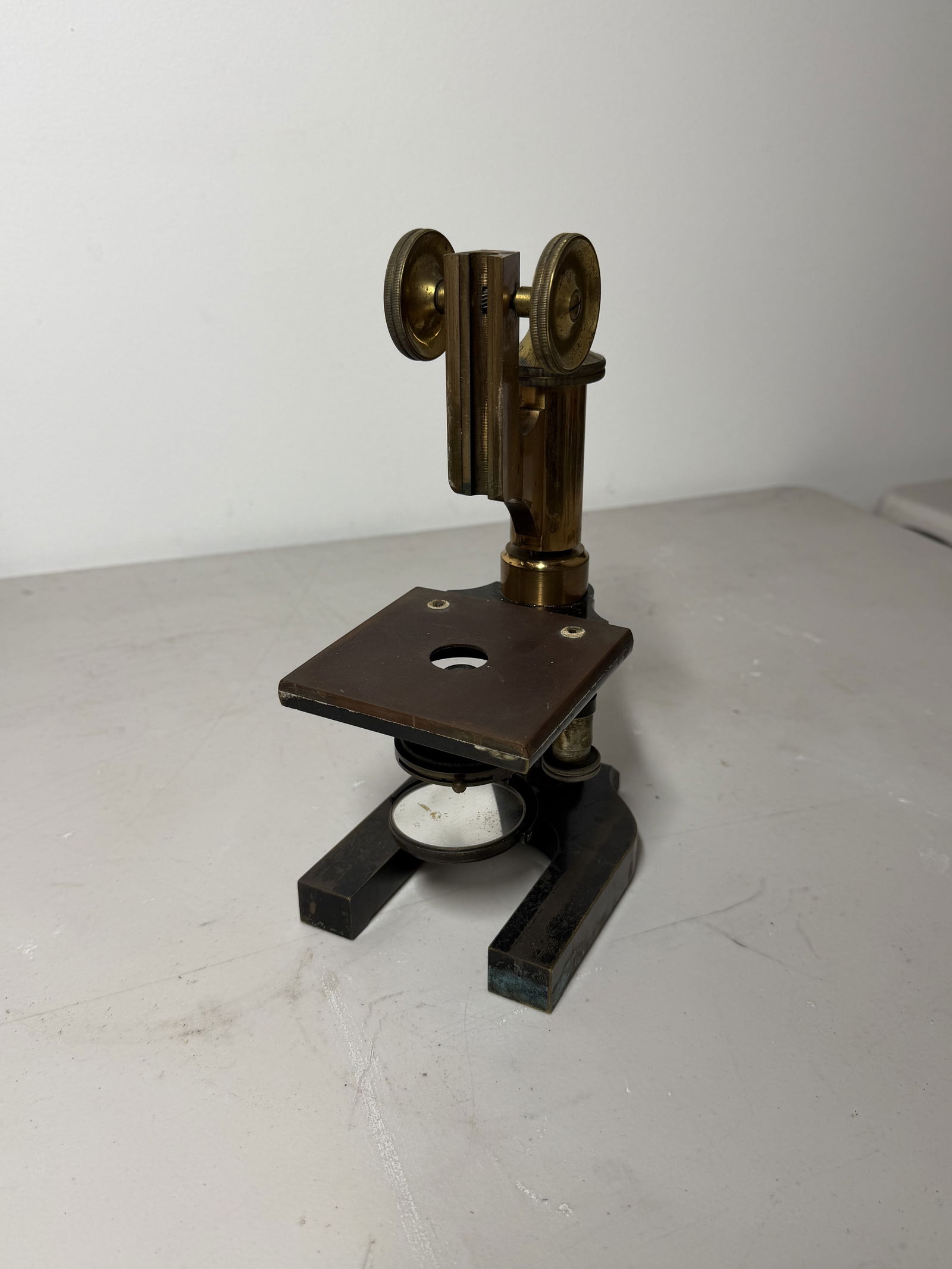 Antique Brass Microscope - 2