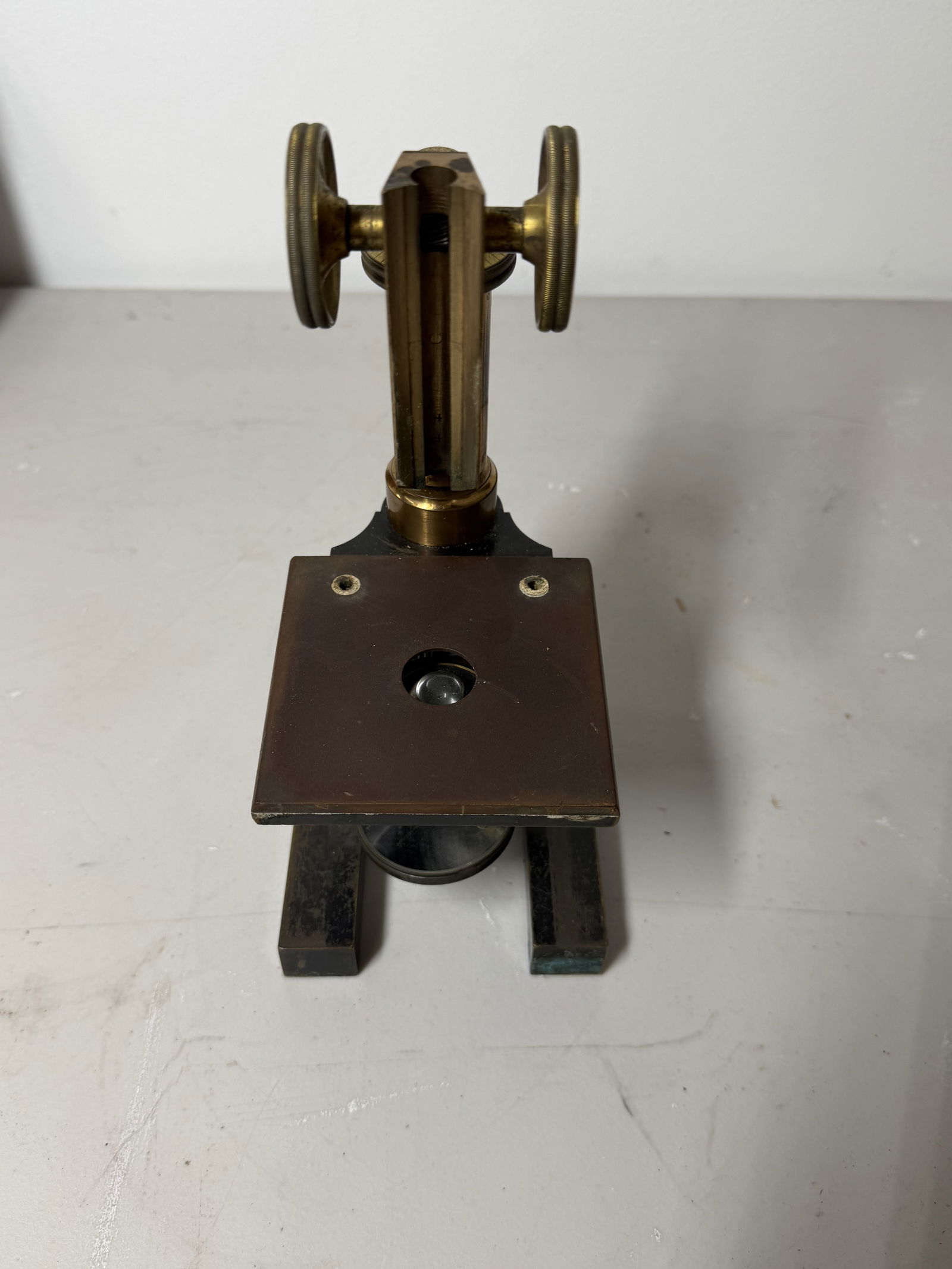 Antique Brass Microscope - 4